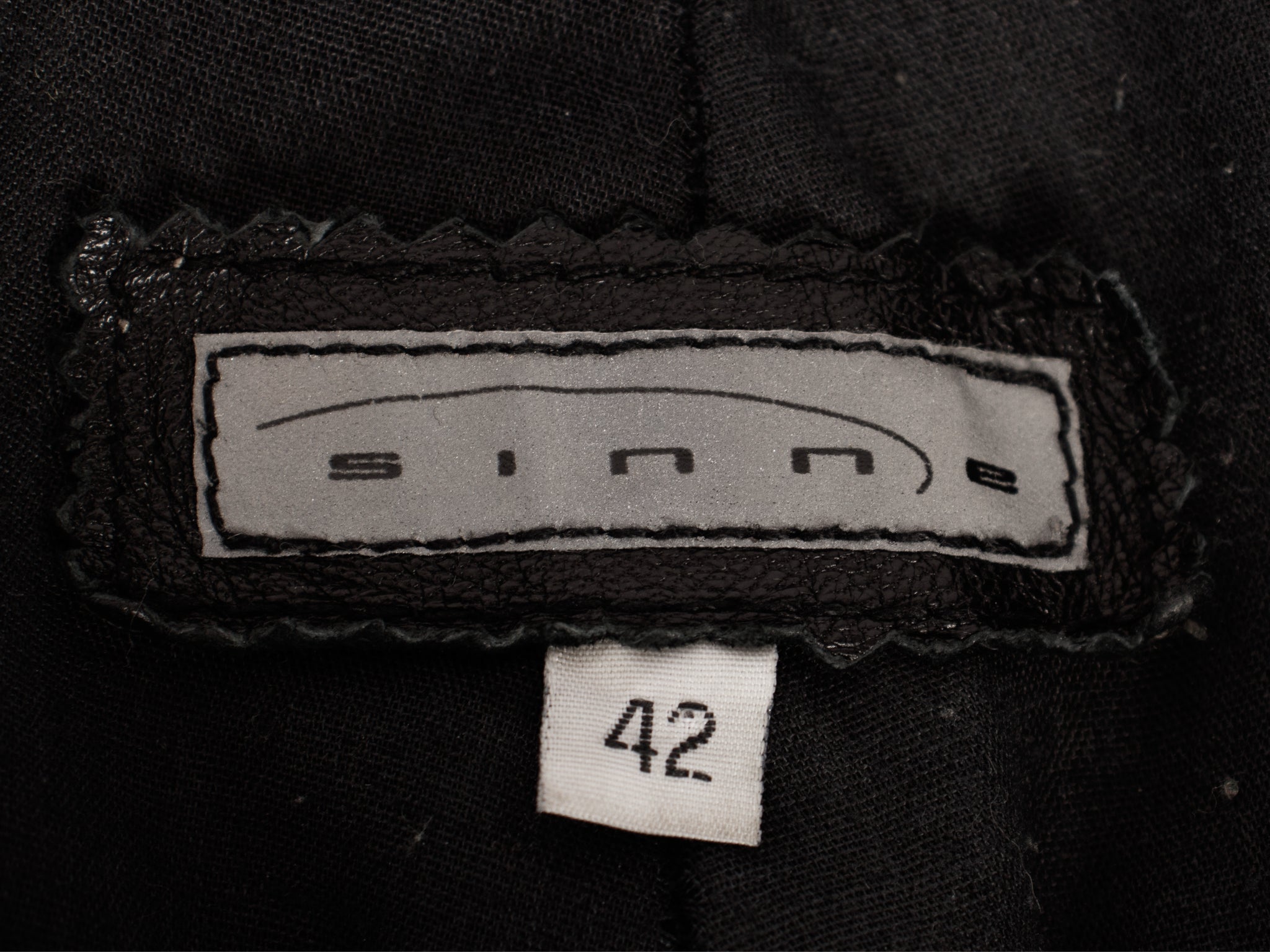 1990s Sinne Leather Fringe Trim Pants