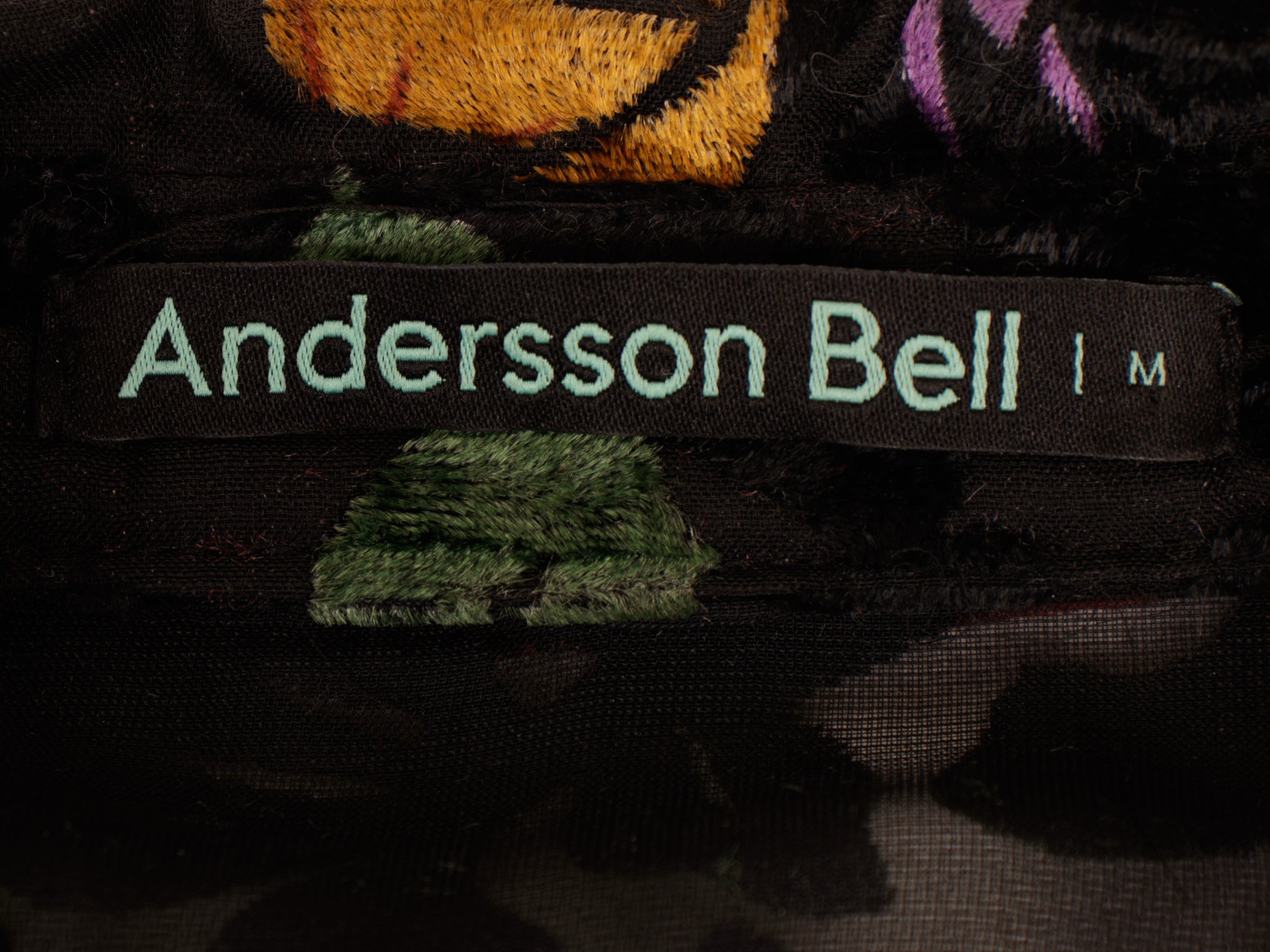 Andersson Bell Floral Velvet Wire Corset Shirt