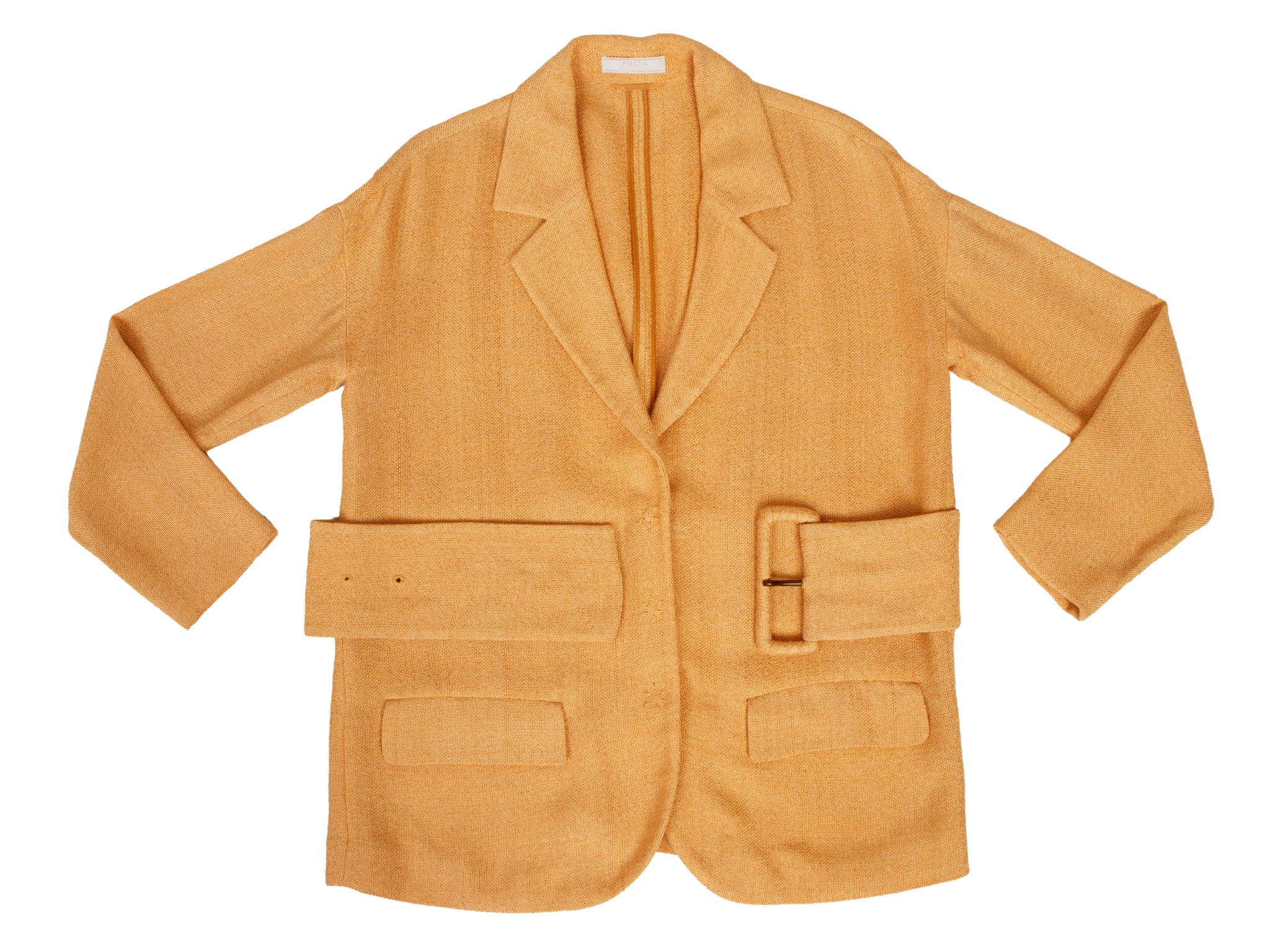 Prada Woven Belted Blazer