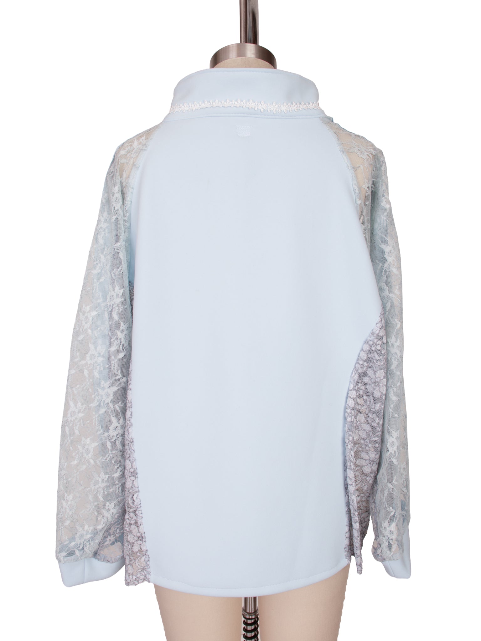 Yusho Kobayashi Lace & Neoprene Patchwork Windbreaker