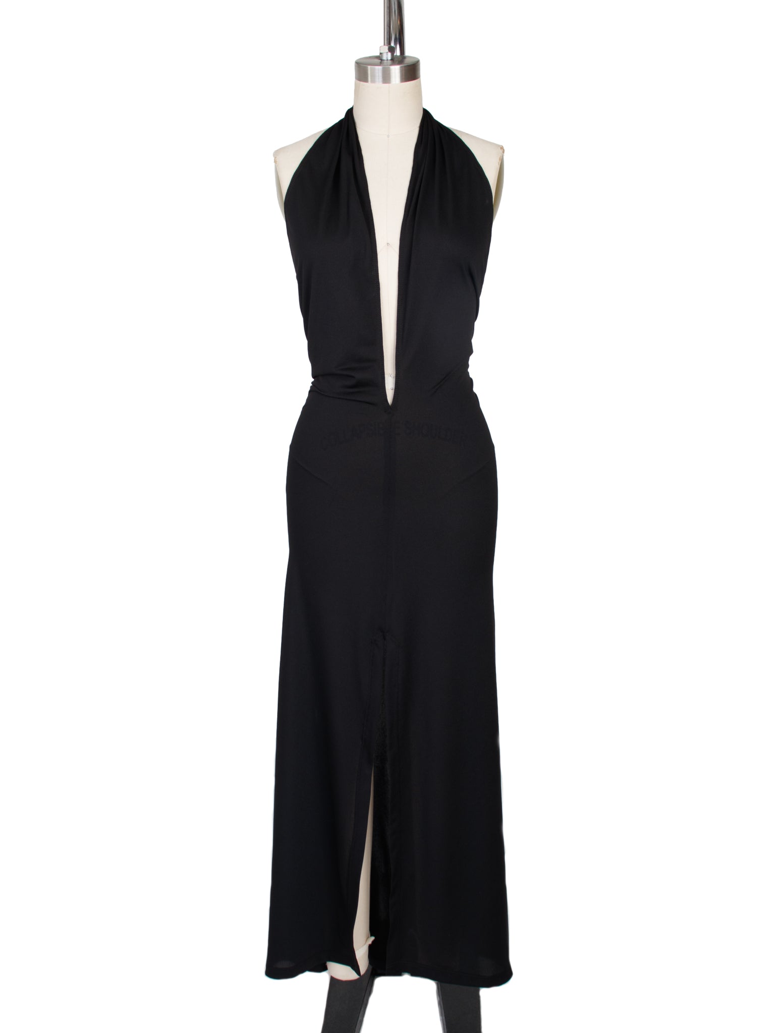 Elisabetta Rogiani Plunging Halter Dress