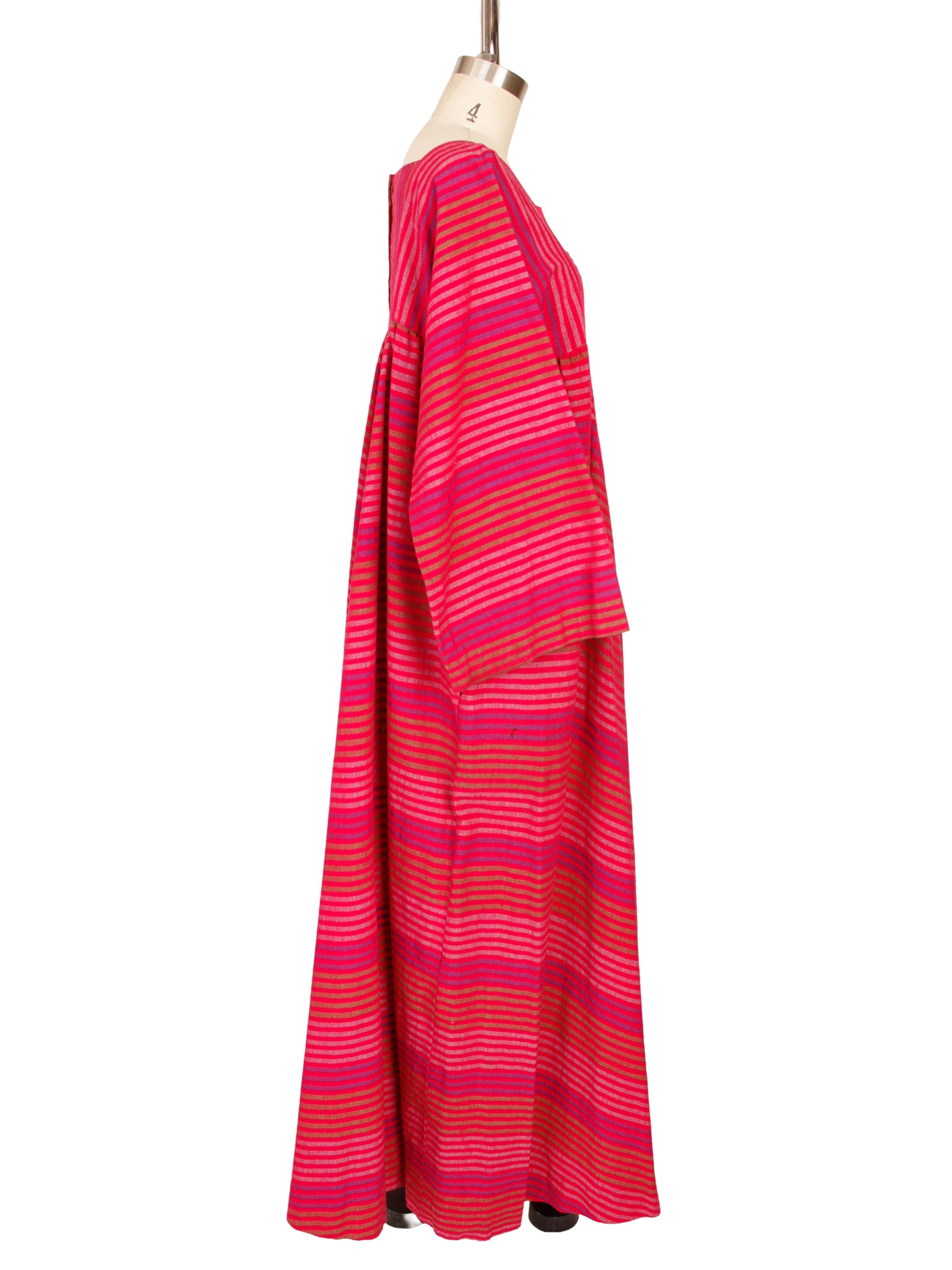1960s Roberta Vercellino y Luis Striped Caftan