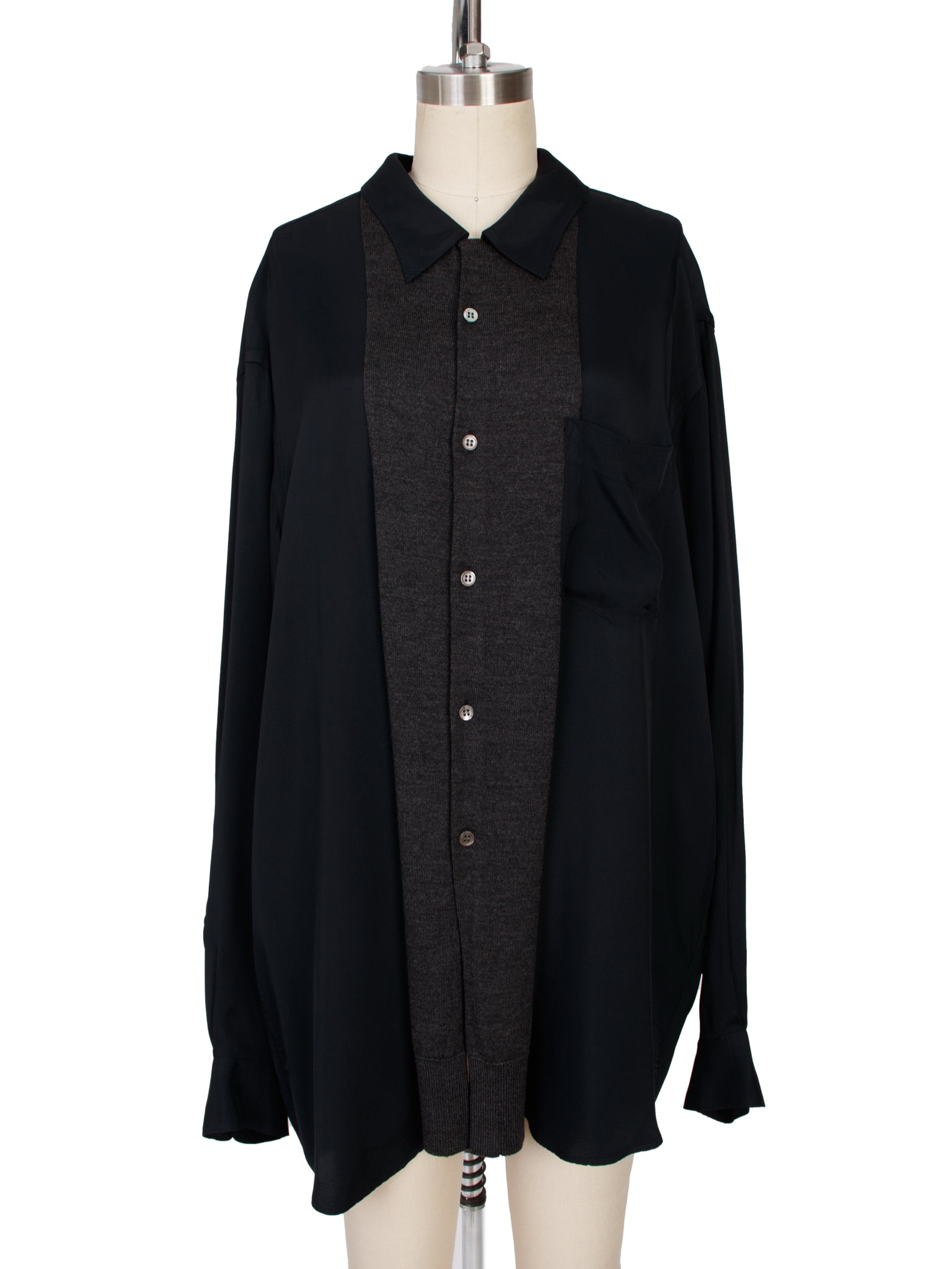 Comme des Garcons SHIRT Wool Paneled Shirt
