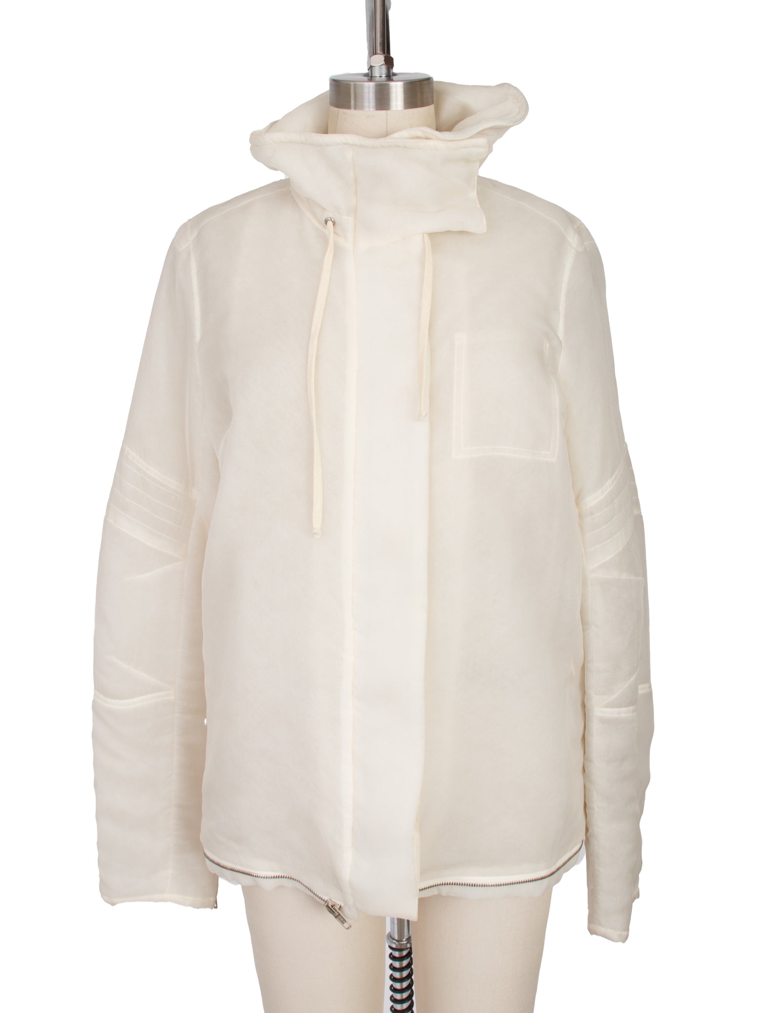 FW 1999 Helmut Lang Silk Organza Astro Biker Jacket