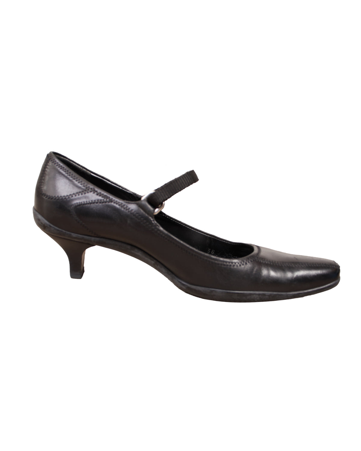 Prada Sport Leather Stitch Mary Janes