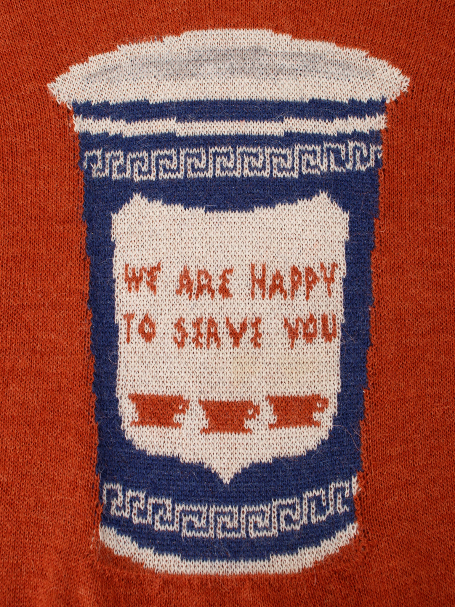 Rachel Antonoff Alpaca Coffee Cup Intarsia Sweater