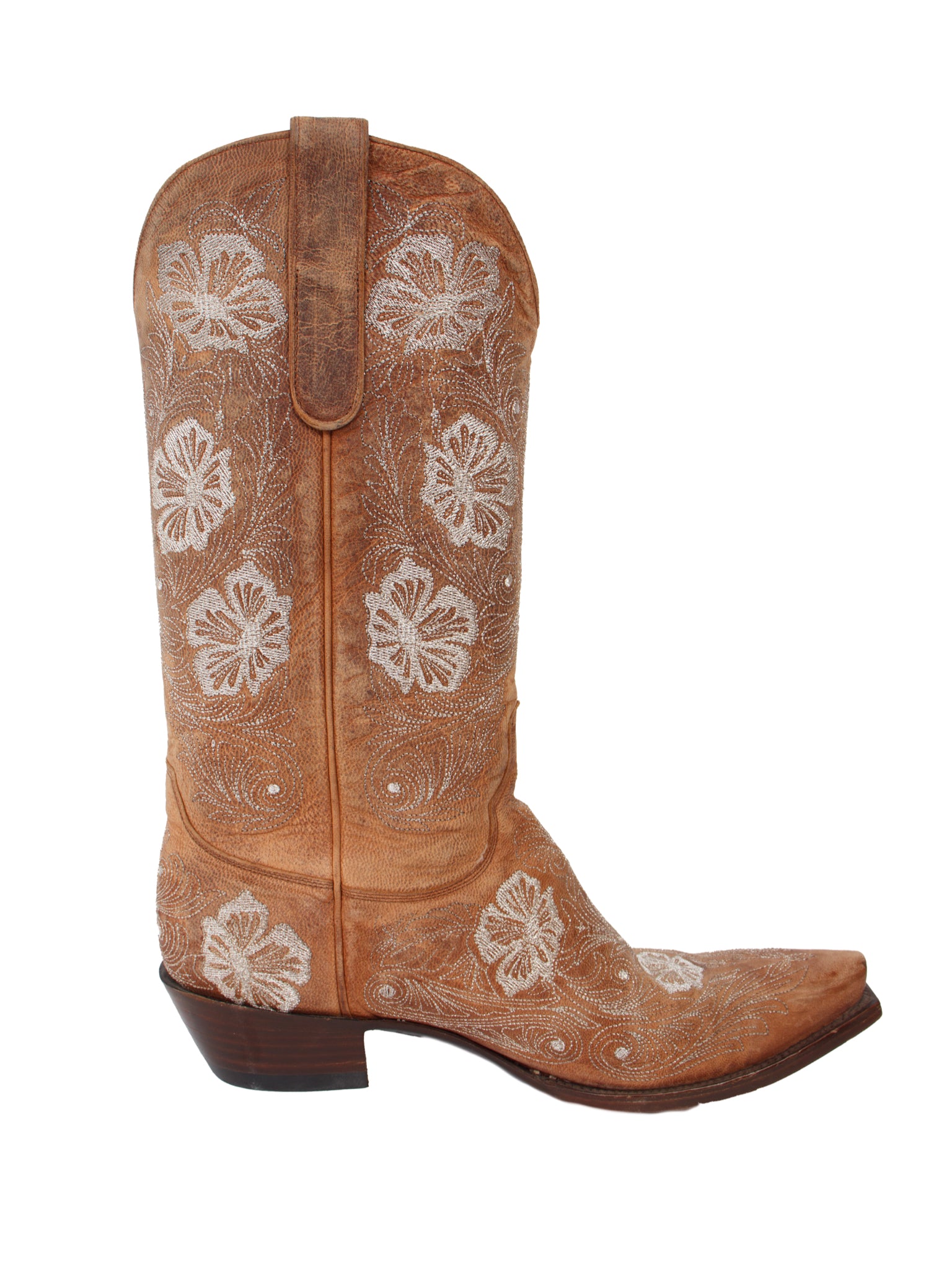 The Old Gringo Metallic Floral Embroidery Cowboy Boots