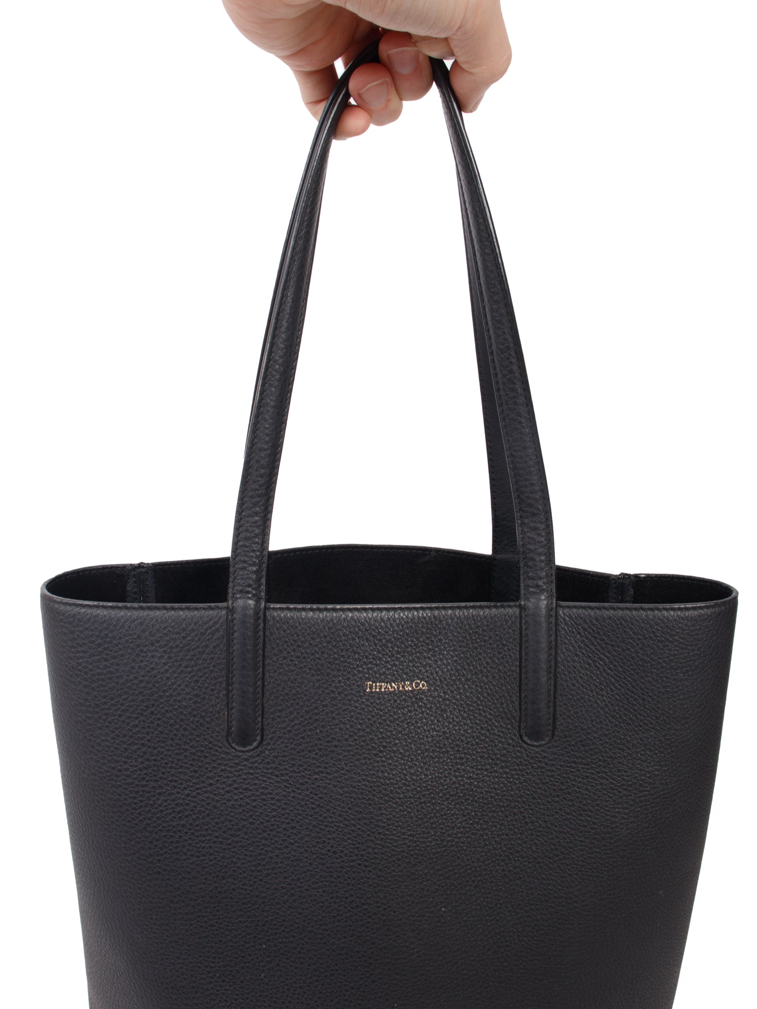 Tiffany & Co. Pebbled Leather Tote Bag