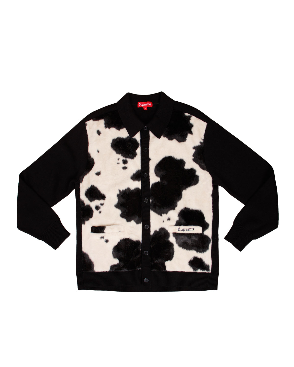 Supreme Faux Cowhide Cardigan