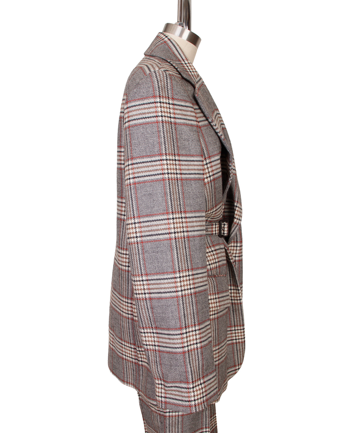 AW18 Joseph Wool Check Pantsuit
