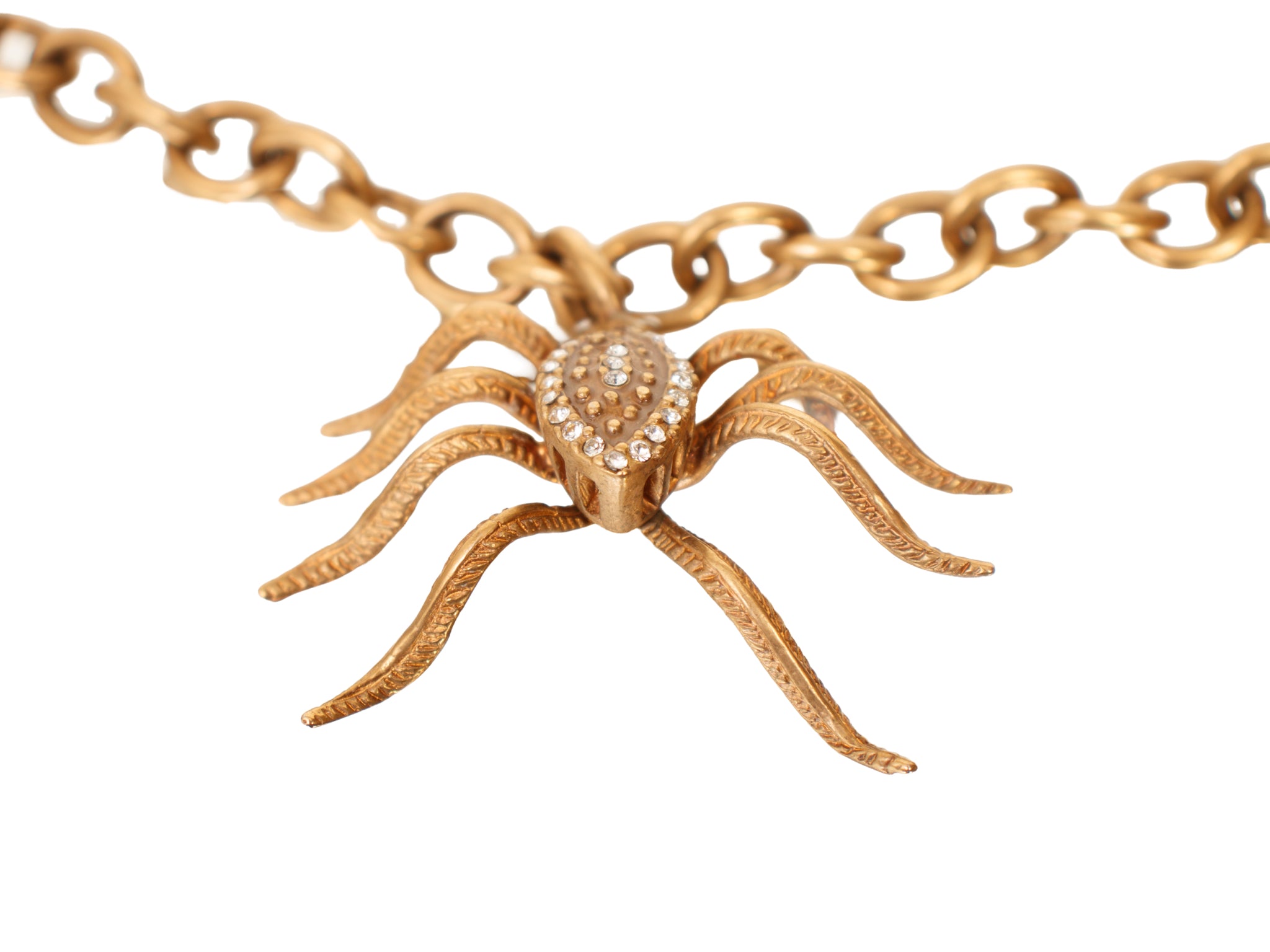 Valentino Cable Chain Insect Charm Necklace / Belt