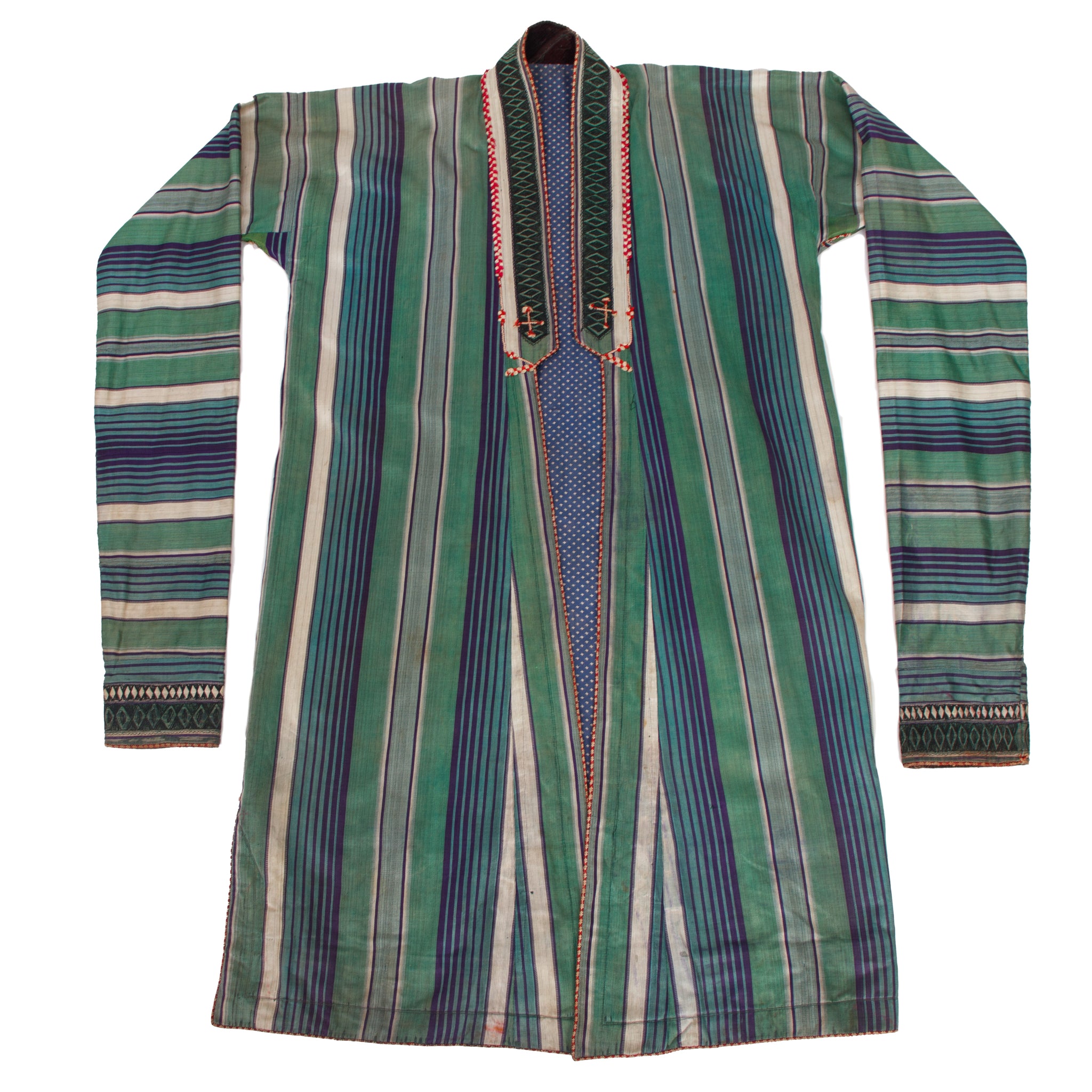 Antique Silk Woven Elongated Sleeve Coat