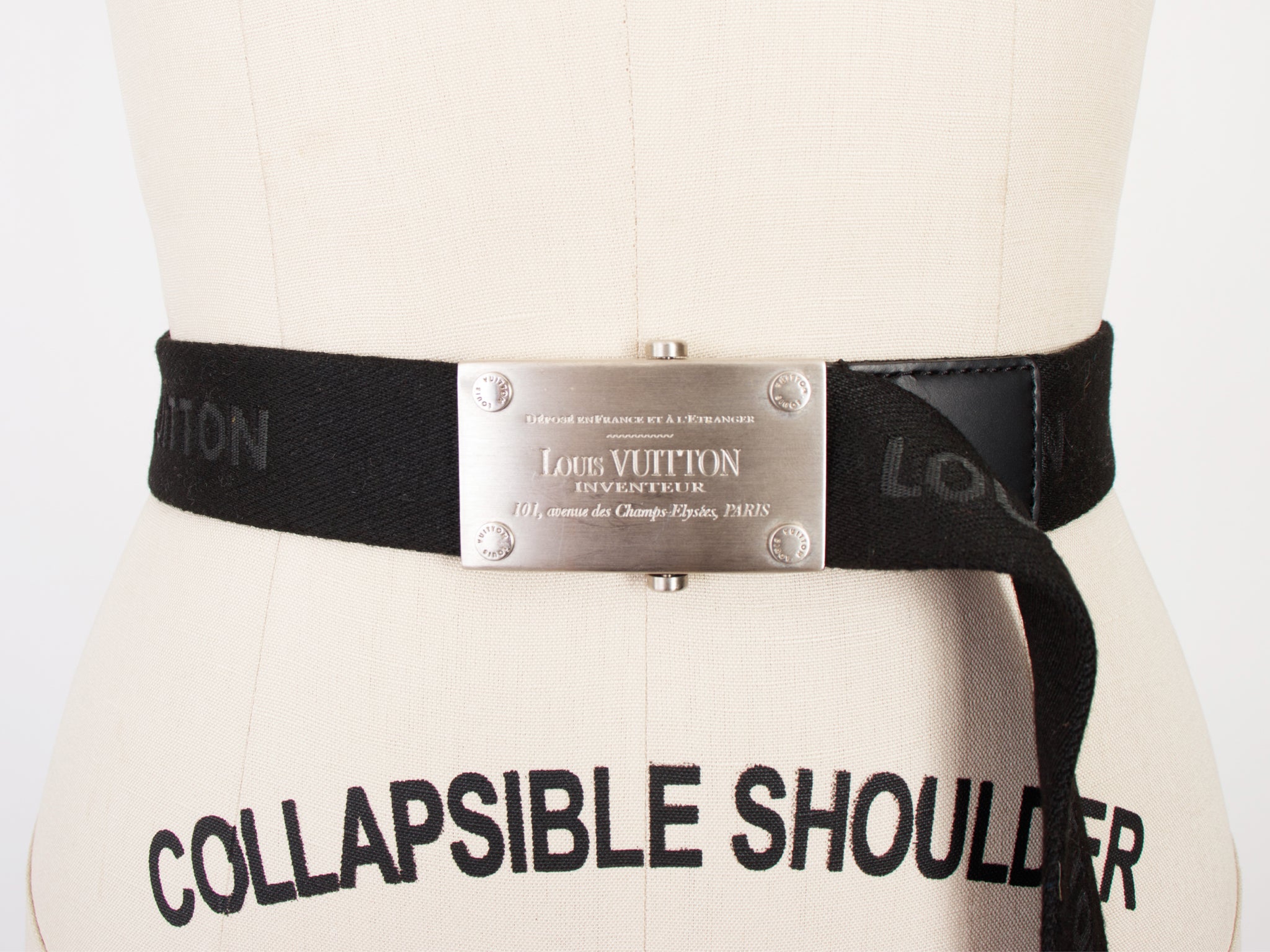 2010 Louis Vuitton Bengale Inventeur Logo Belt
