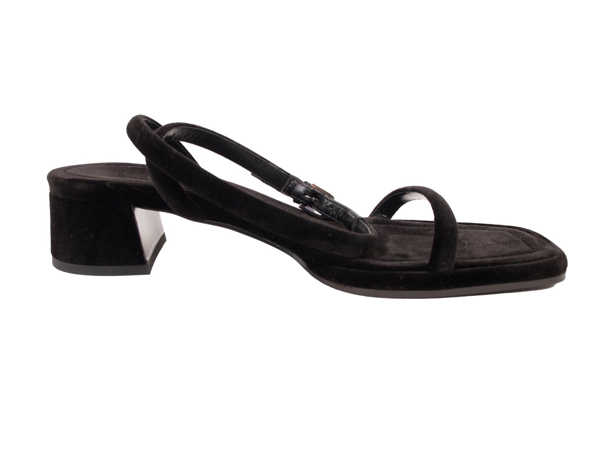 The Row Kate Velvet Sandals