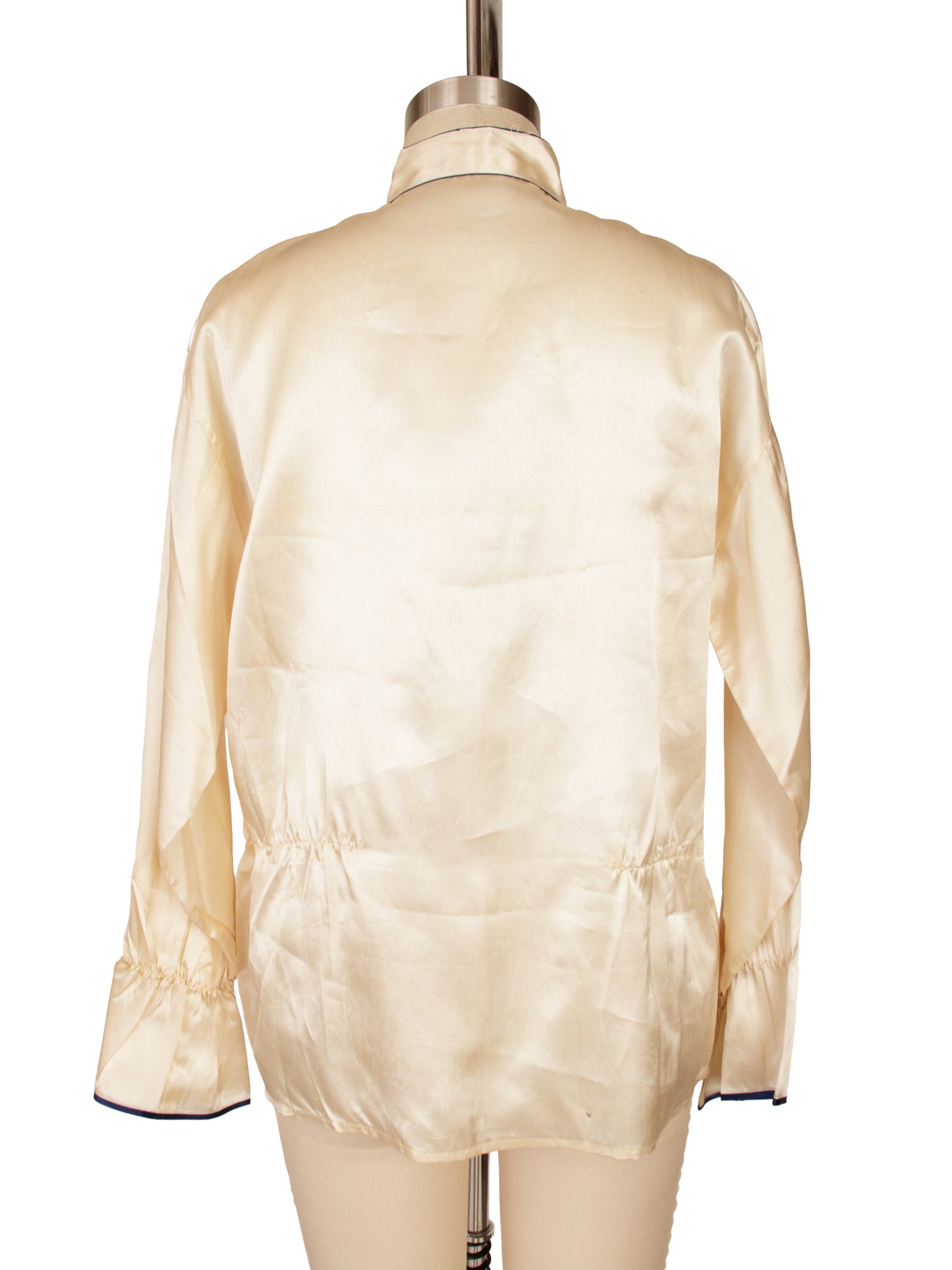 1940s Silk Dragon Embroidered Blouse