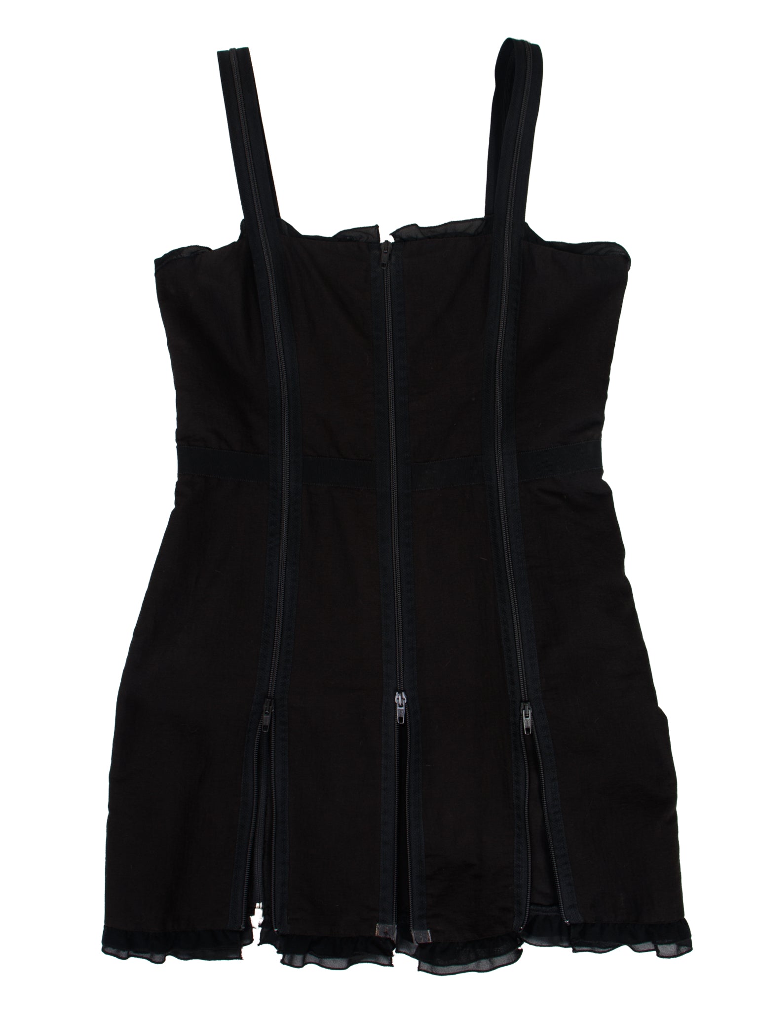 Moschino Cheap and Chic Multi-Zip Mini Dress