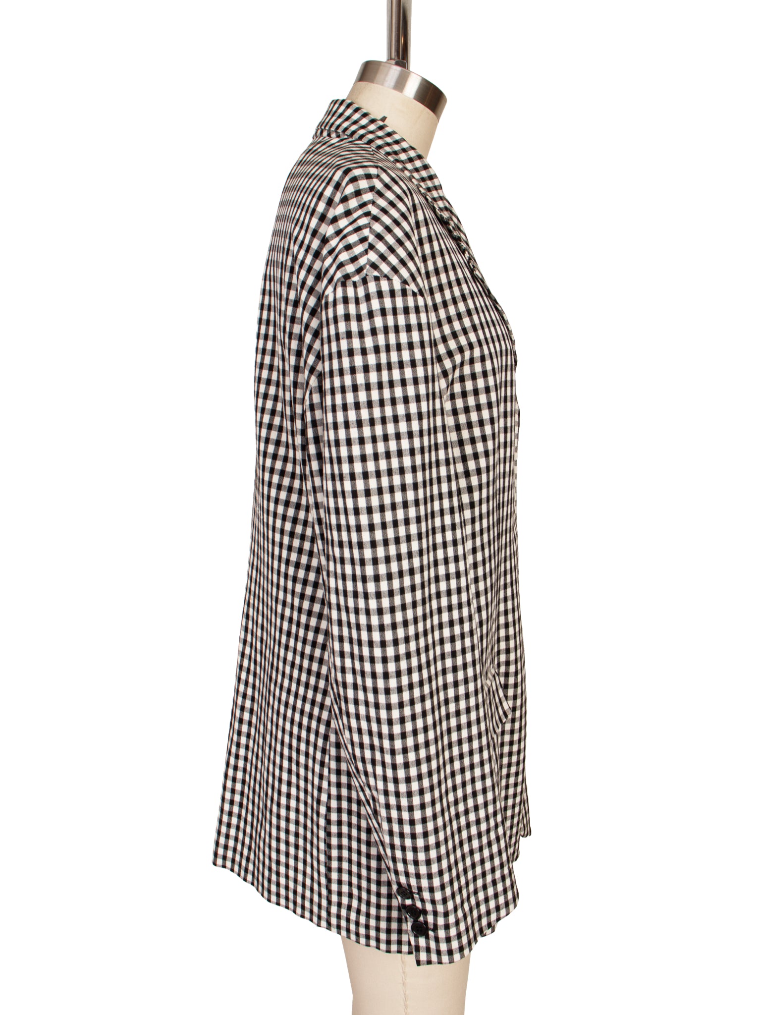 Dolce & Gabbana Gingham Notch Lapel Blazer