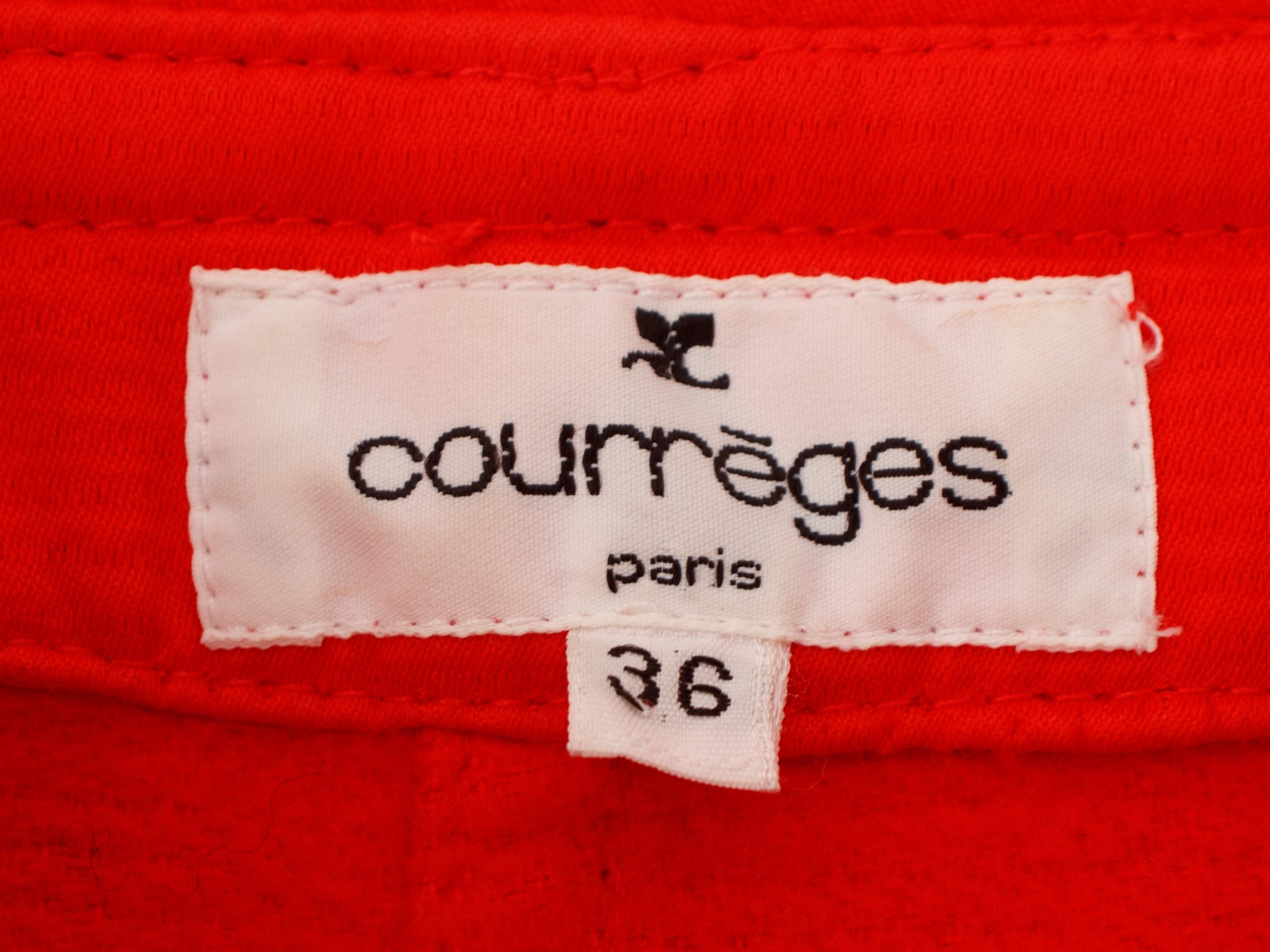 Courreges Cotton Fleece Lined Coat