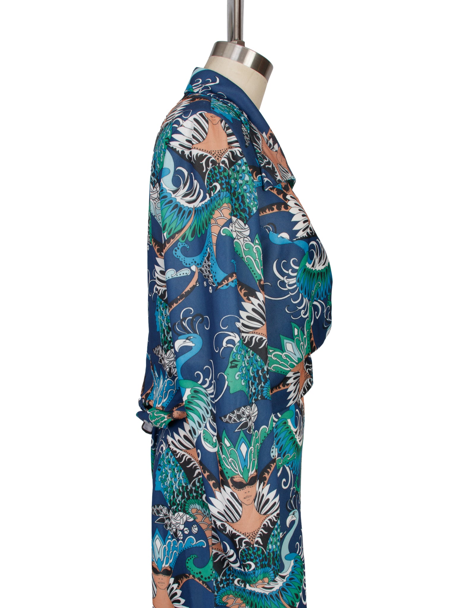 1970s Novelty Print Wide Leg Pant Set