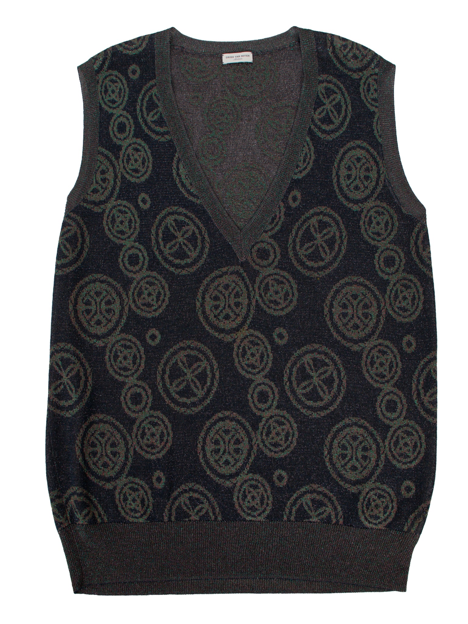 Dries Van Noten Metallic Sweater Vest