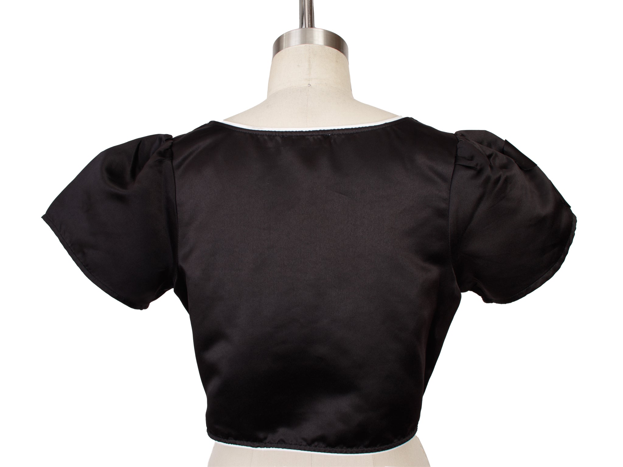 Batsheva Satin Floral Dirndl Top