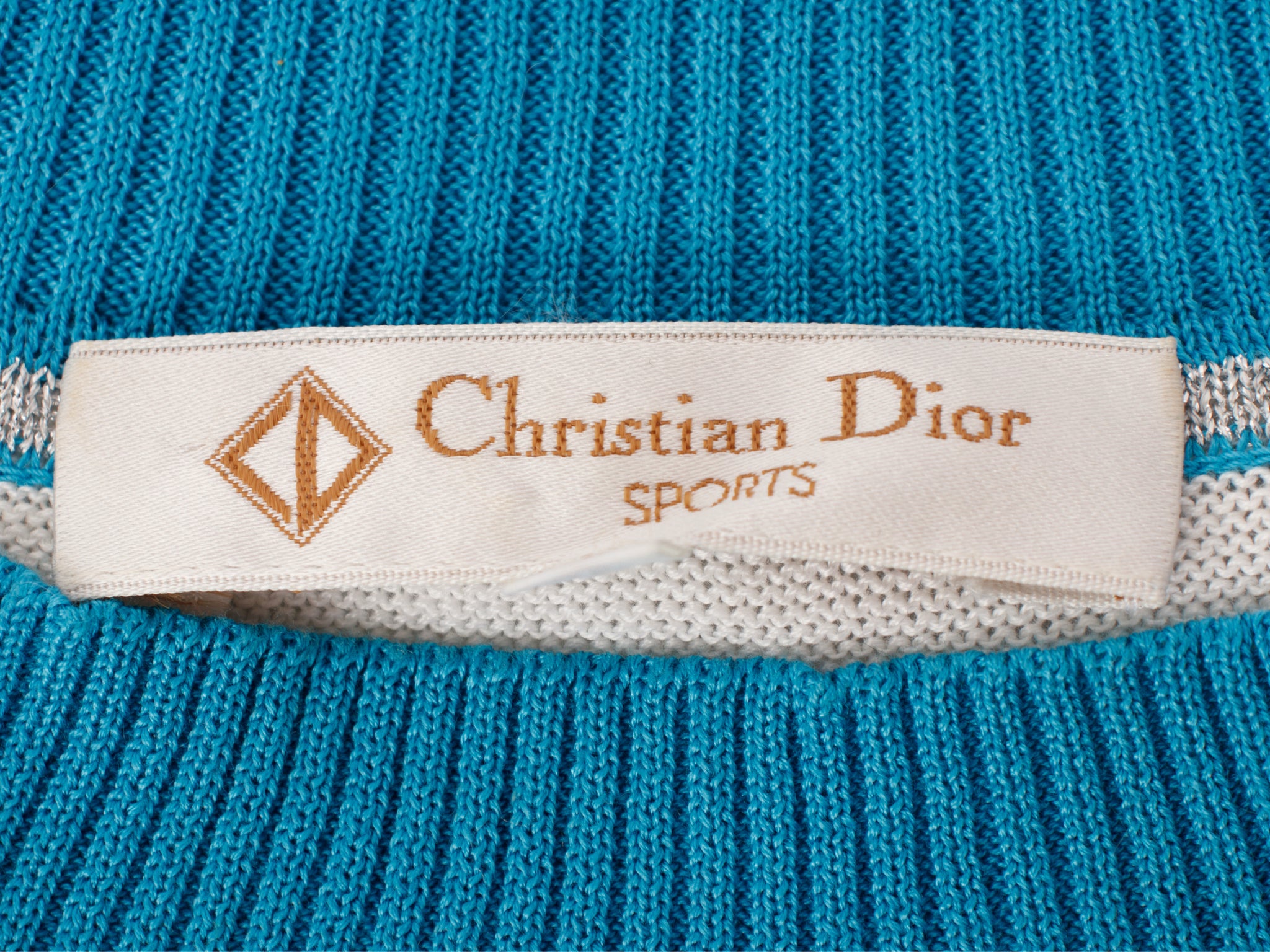 Christian Dior Sports Striped Crop Top