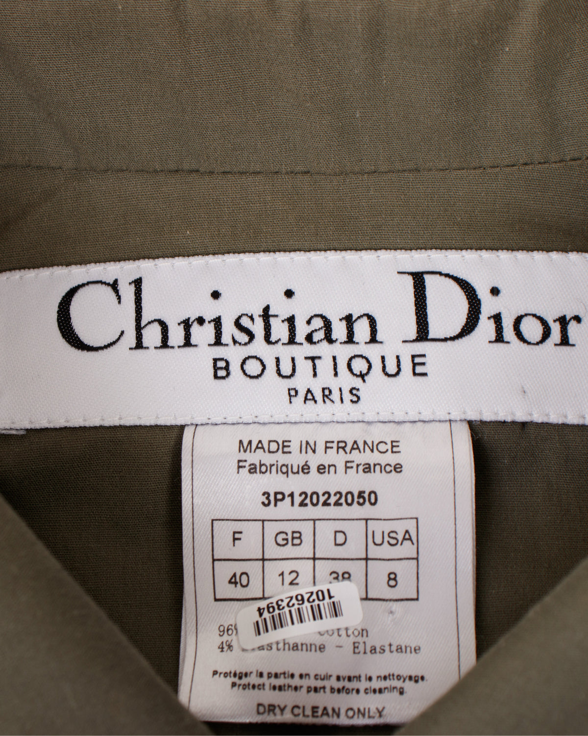 SS 2003 Christian Dior Boutique Lace-Up Jacket AS-IS