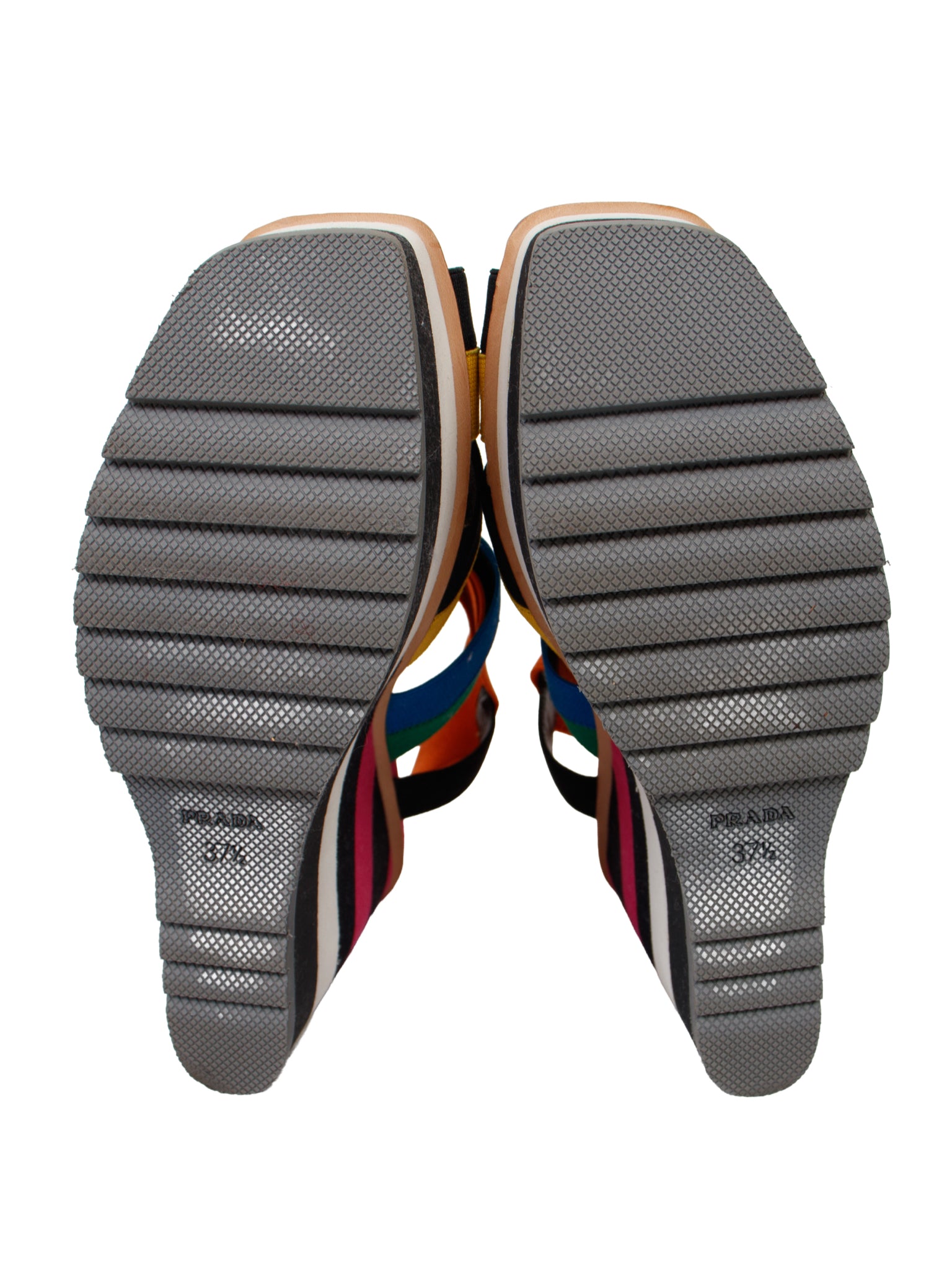 SS 2011 Prada Rainbow Wedge Sandals