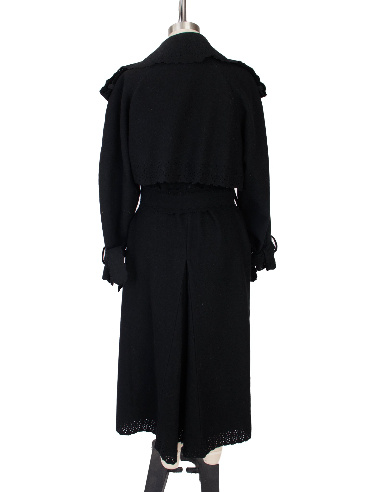 Moshino Couture Wool Felt Laser Cut Coat*