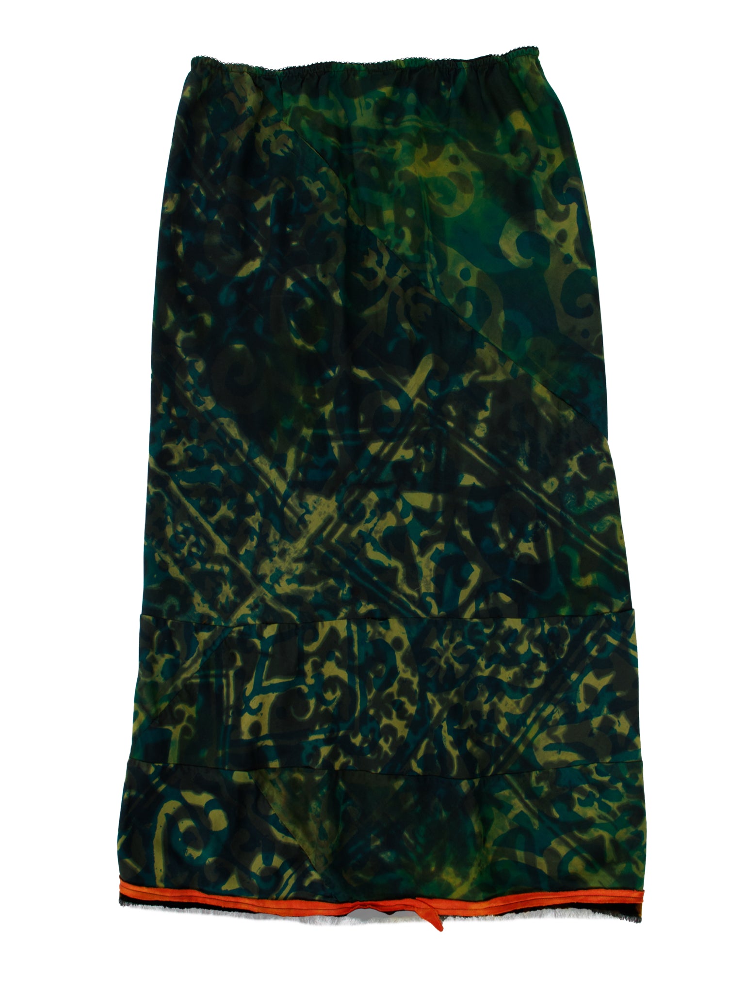 Darbury Stenderu Silk Abstract Patchwork Skirt