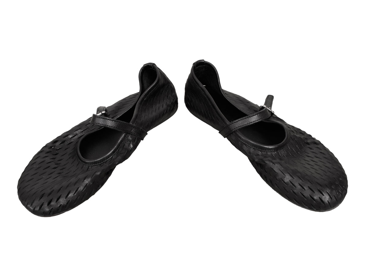 Pantanetti Perforated Mary Jane Flats