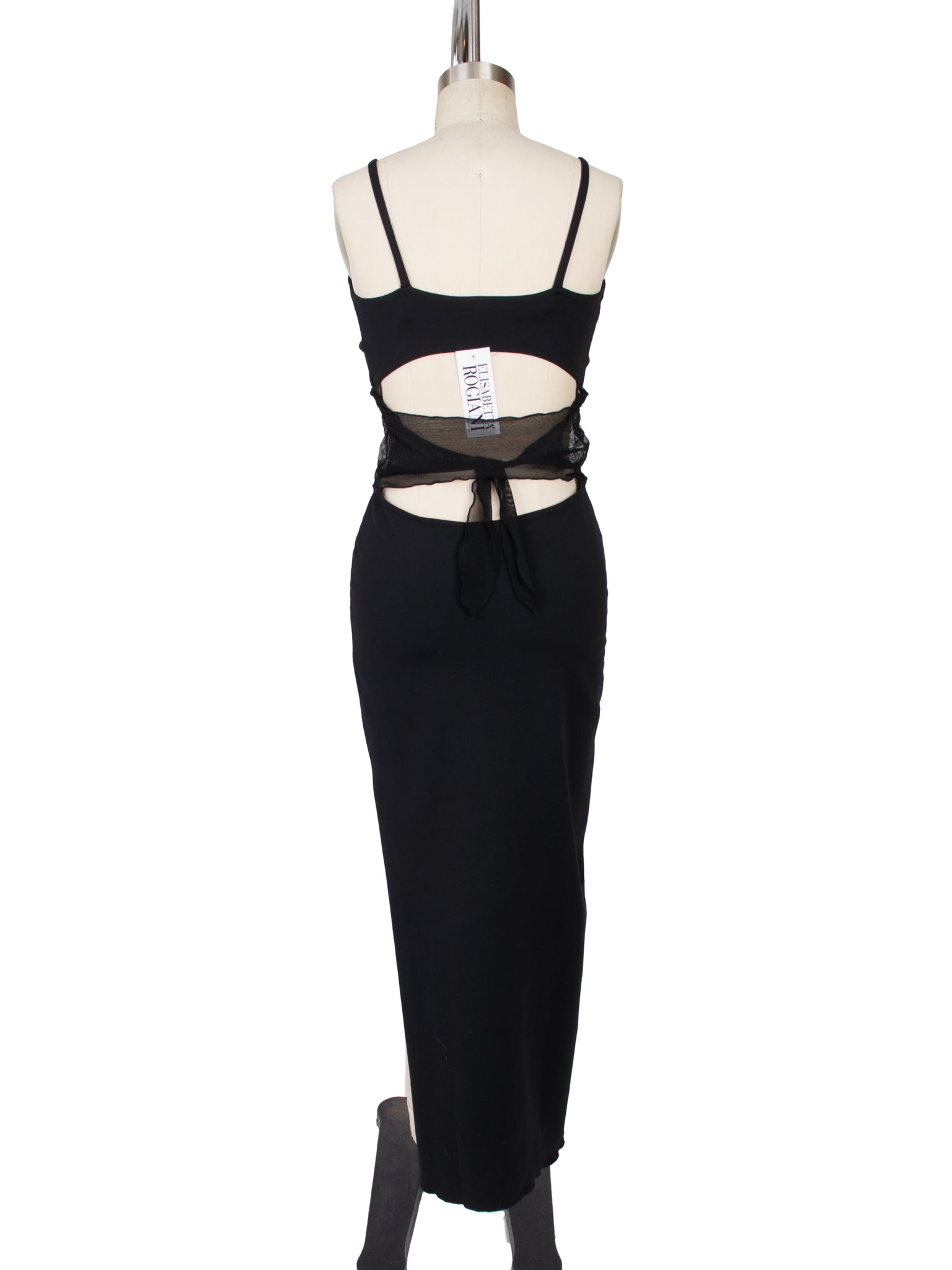 Elisabetta Rogiani Jersey & Mesh Cutout Dress