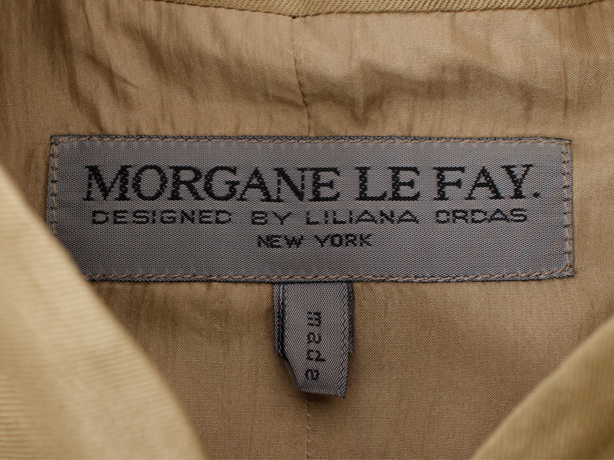Morgane Le Fay Silk & Linen-Blend Twill Coat