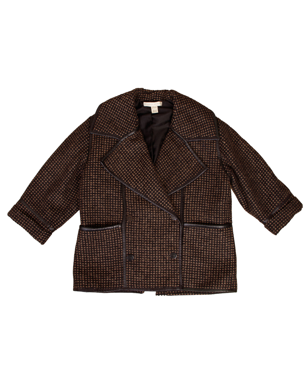 Charles Jourdan Leather Trim Coat*