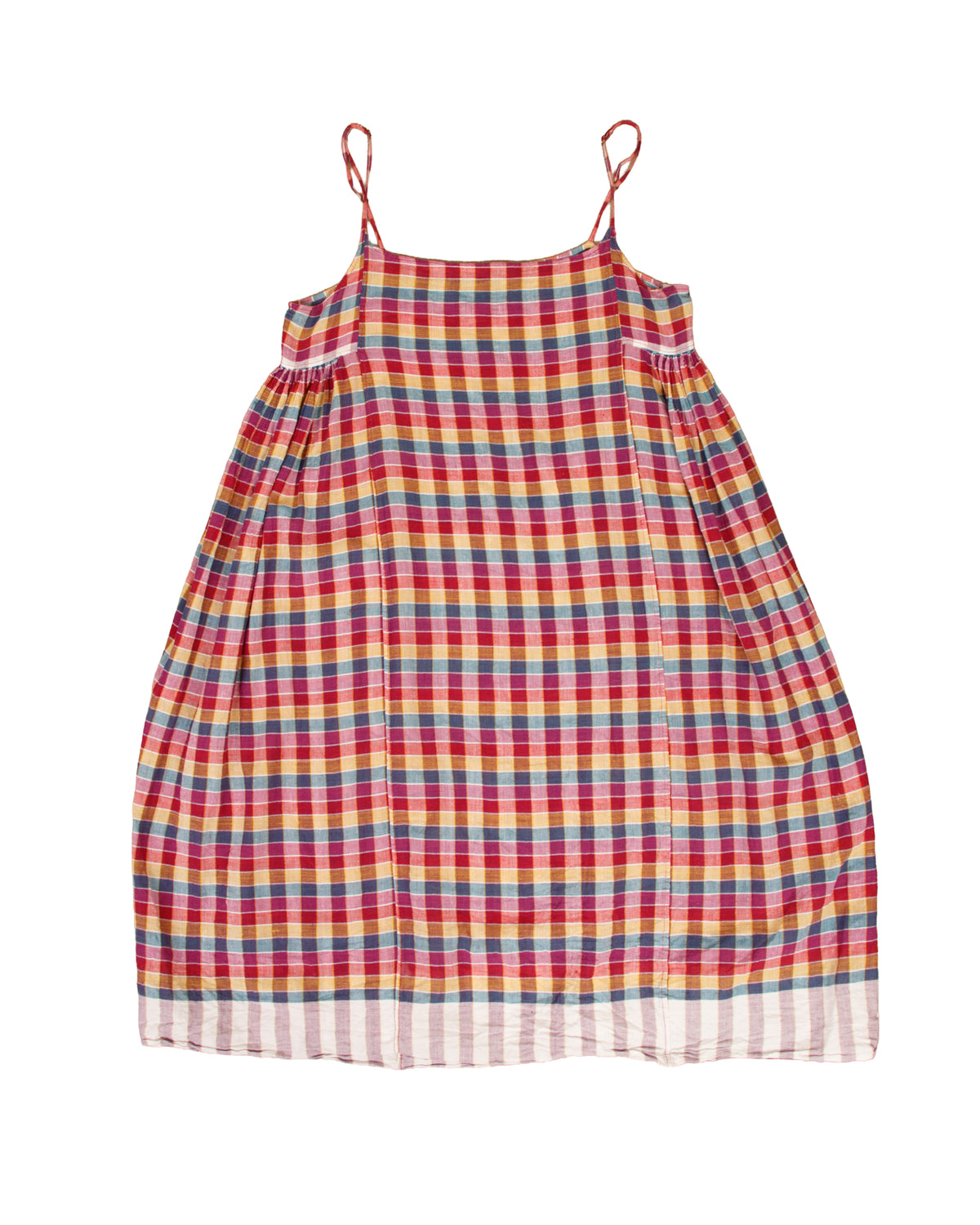 Injiri Rainbow Madras Slip Dress