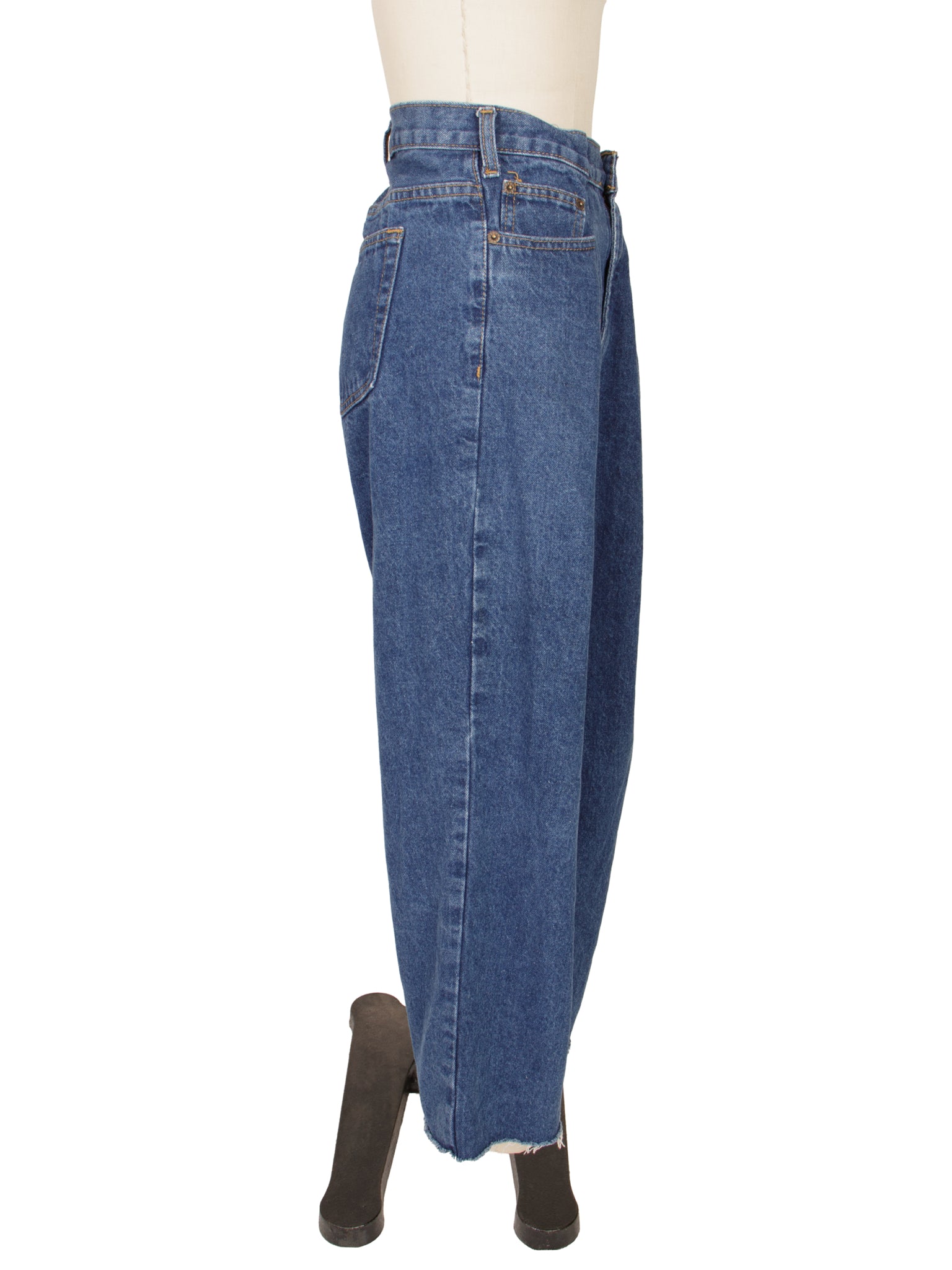 Proche Upcycled Front Pleat Jeans