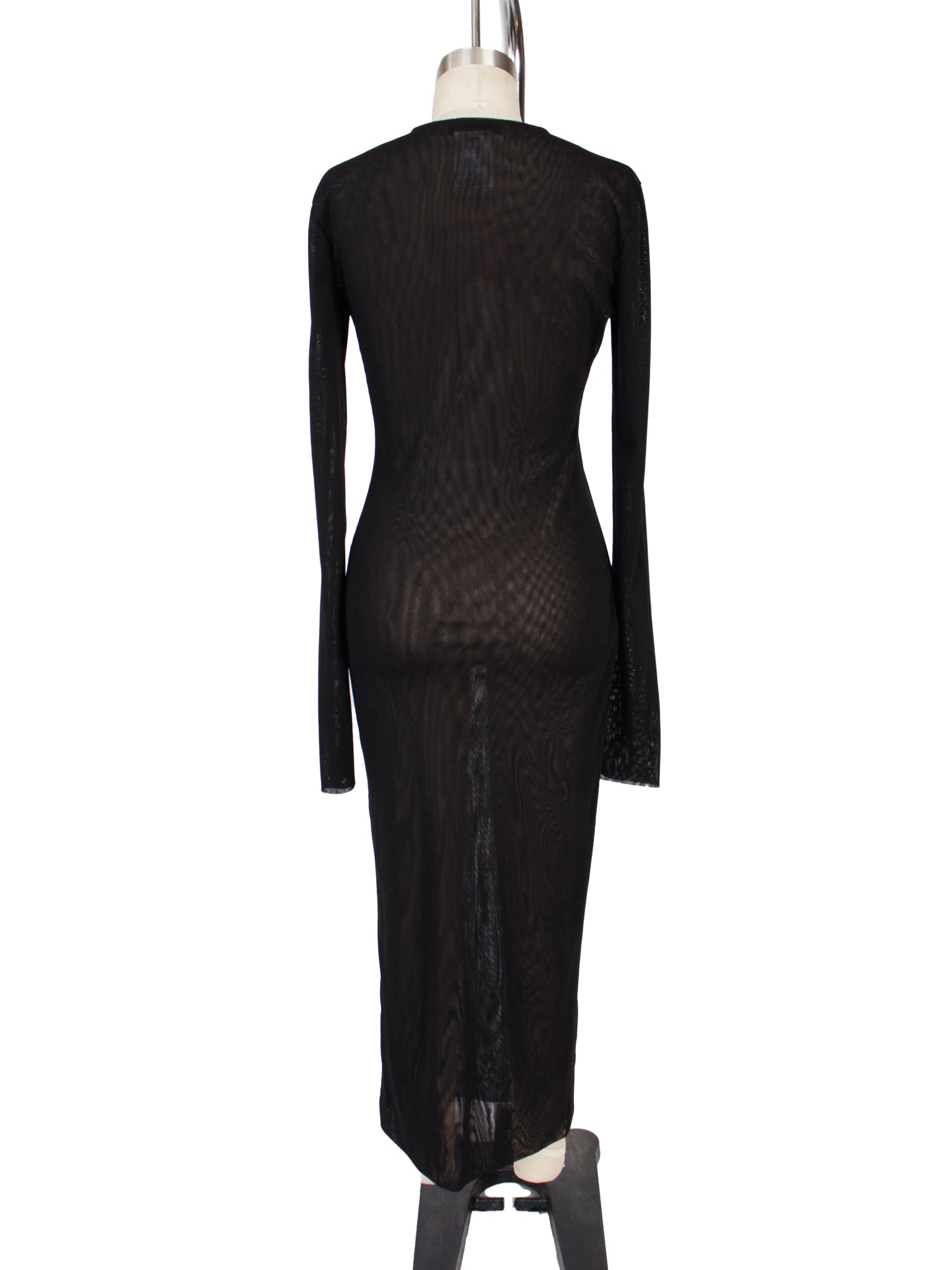 The ANDAMANE Double Mesh Maxi Dress