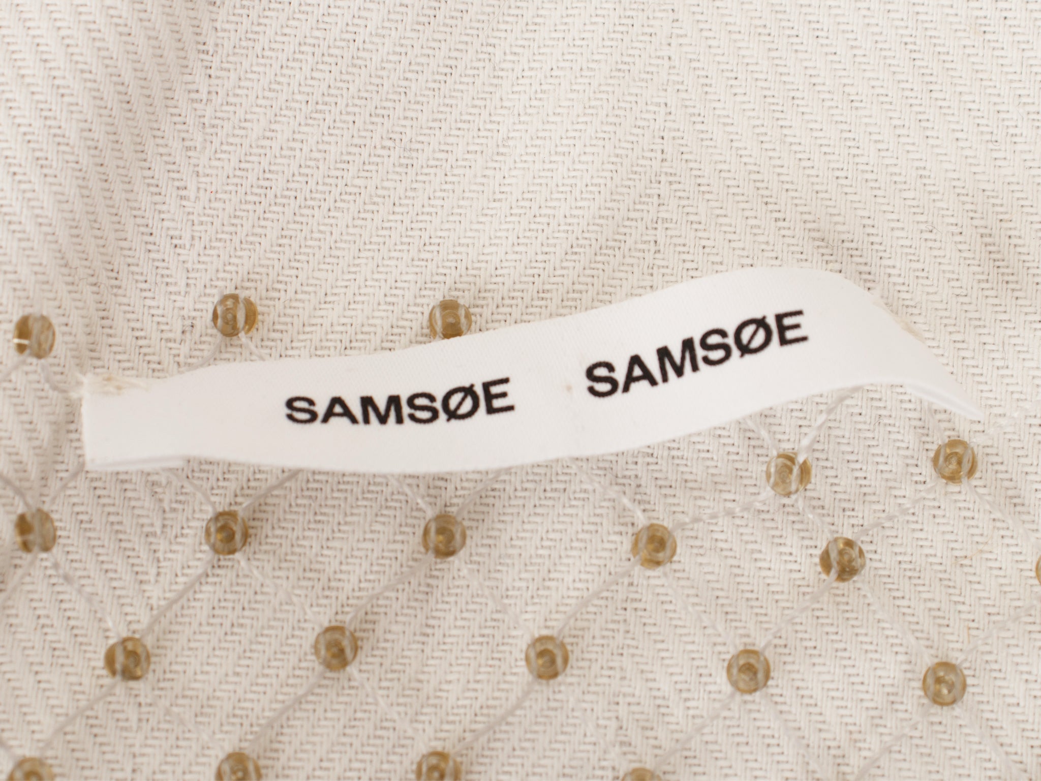Samsoe Samsoe Fishnet Rhinestone Dress
