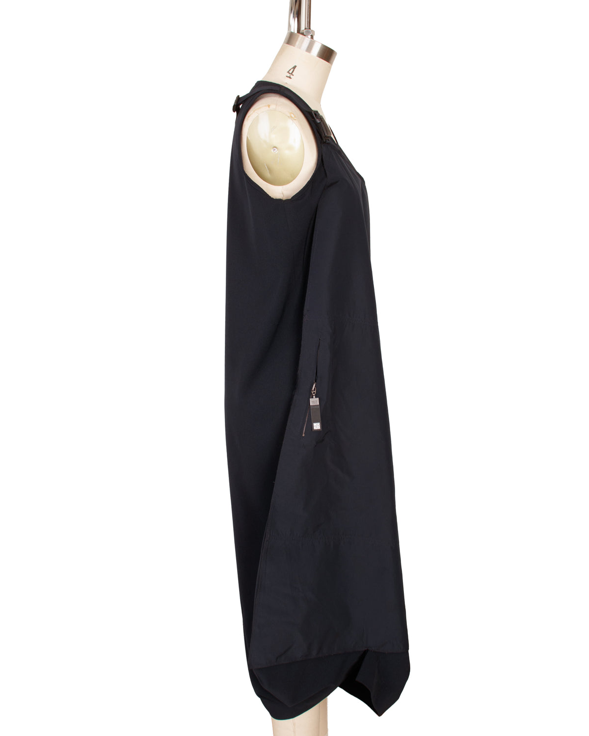 Marithe + Francois Girbaud Crepe & Taffeta Overlay Dress
