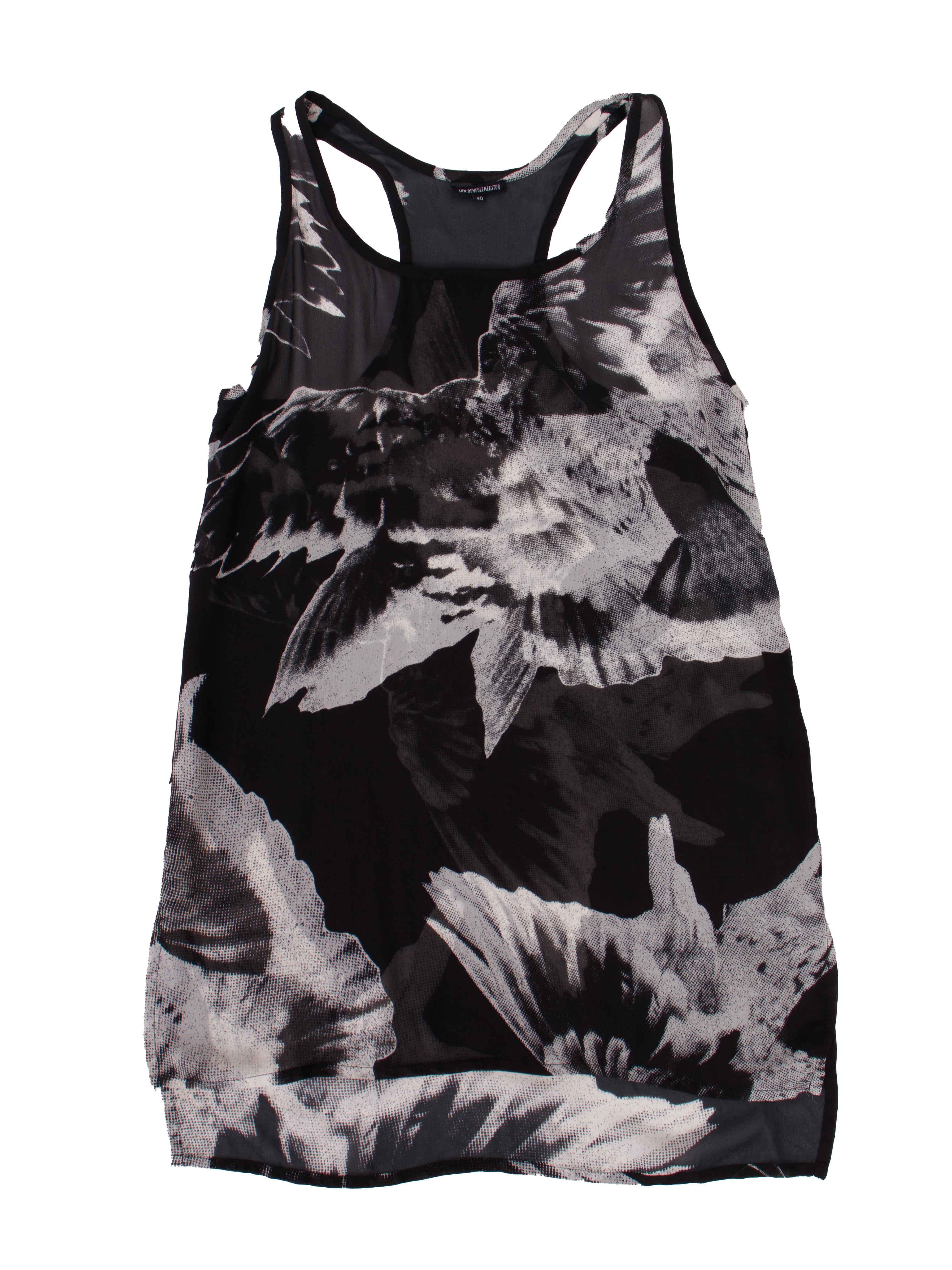 Ann Demeulemeester Chiffon Dove Tunic* | Mercy Vintage