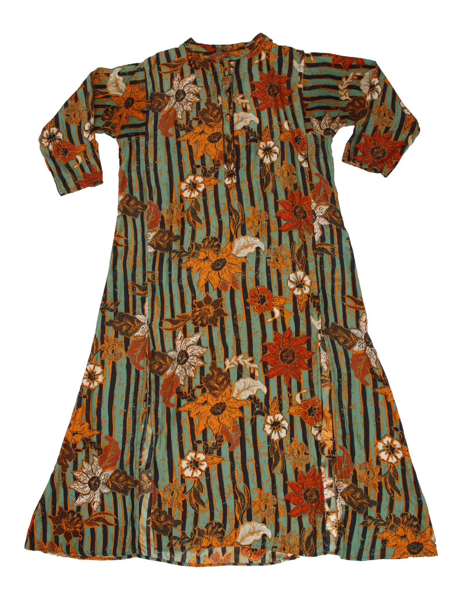 Natalie Martin Silk Sunflower Stripe Dress