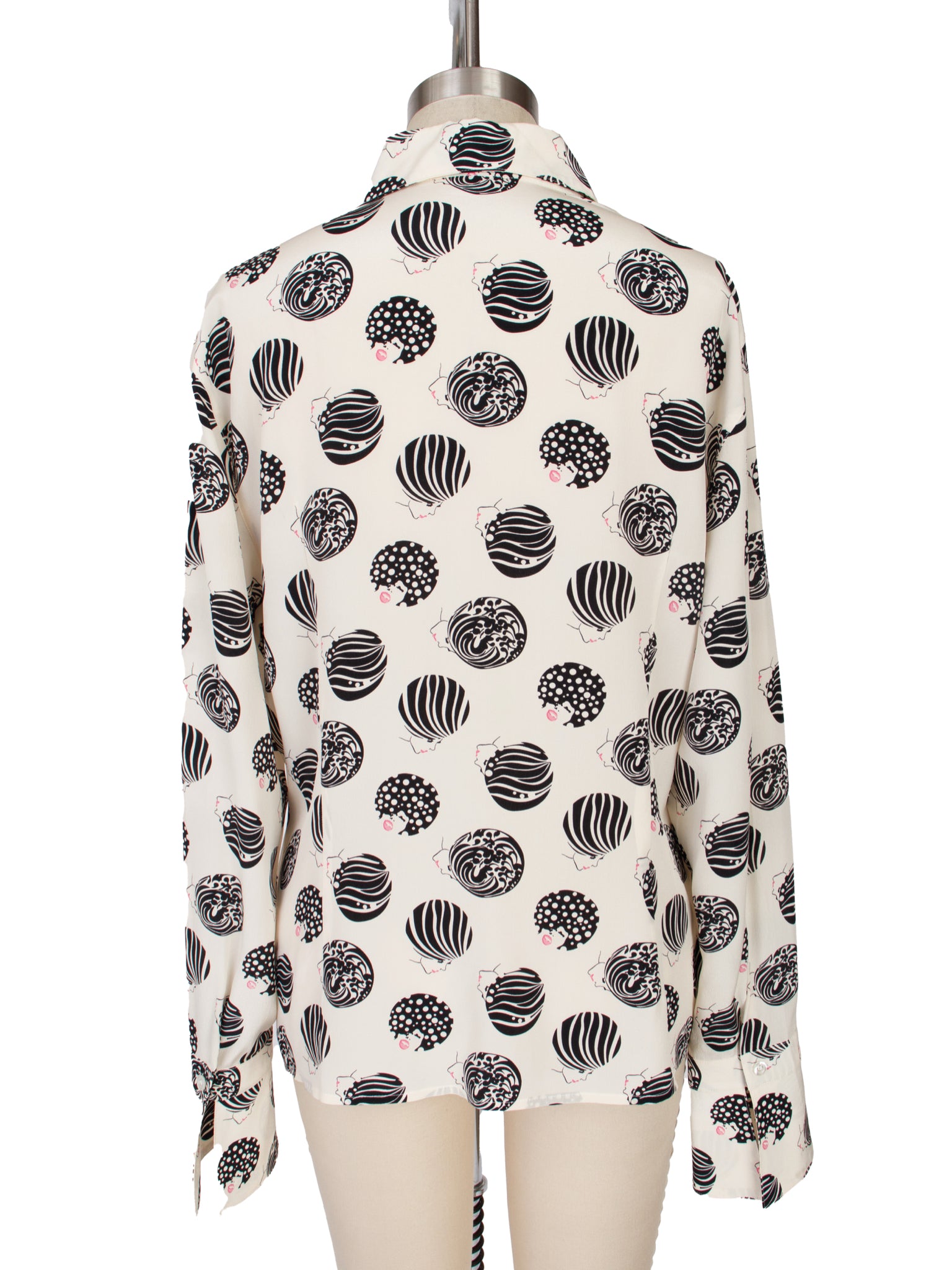 Escada Silk Faces Print Shirt
