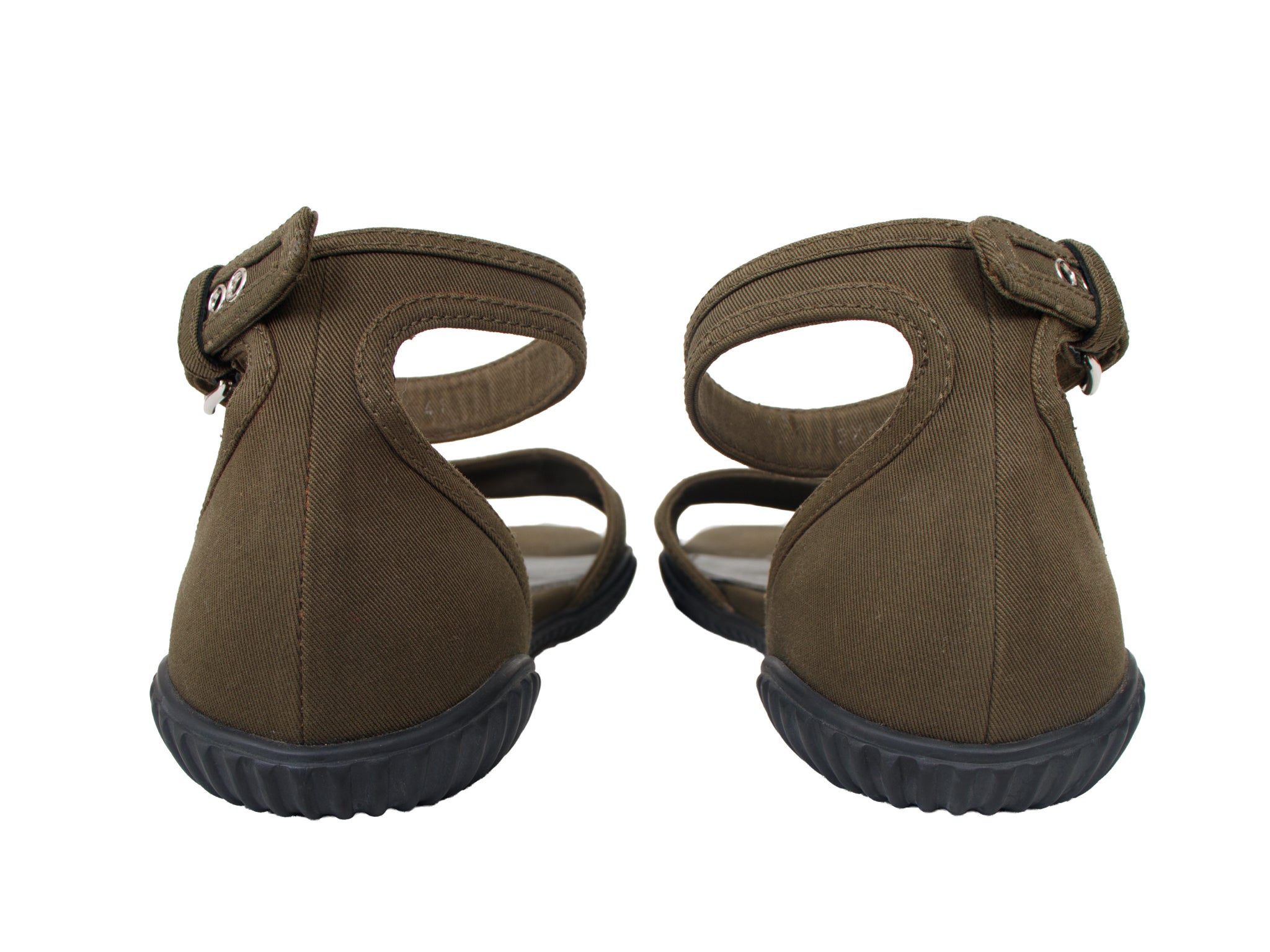 Prada Sport Canvas Ankle Strap Sandals