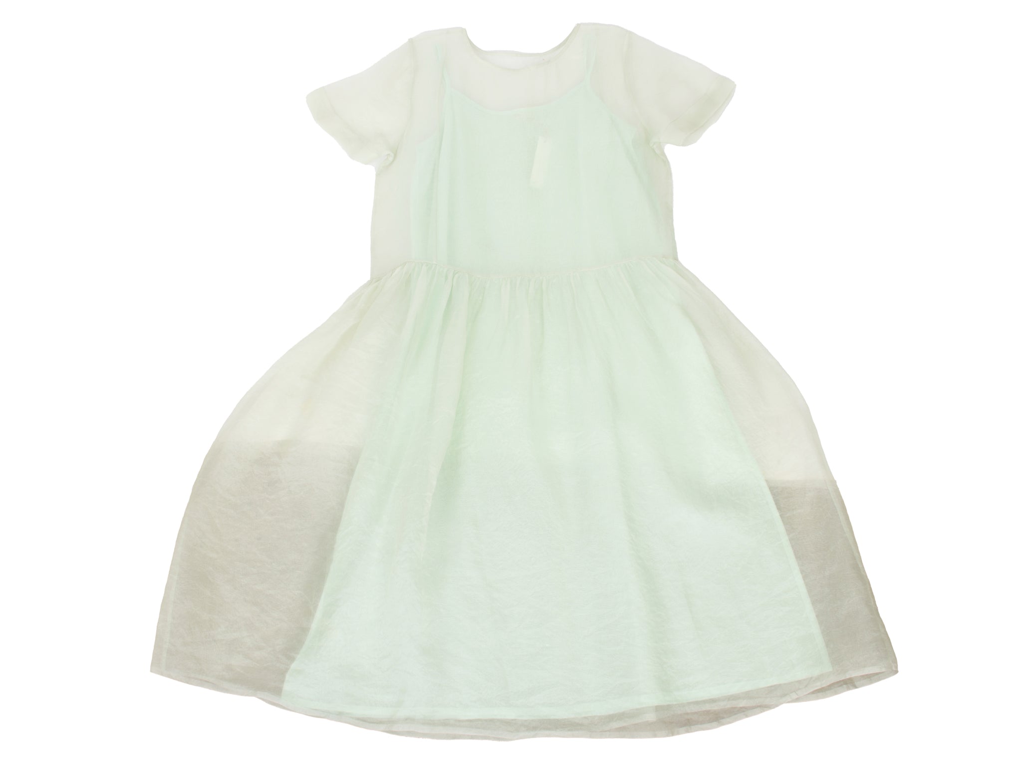 r.b. Runaway Bicycle Mint Silk Organza