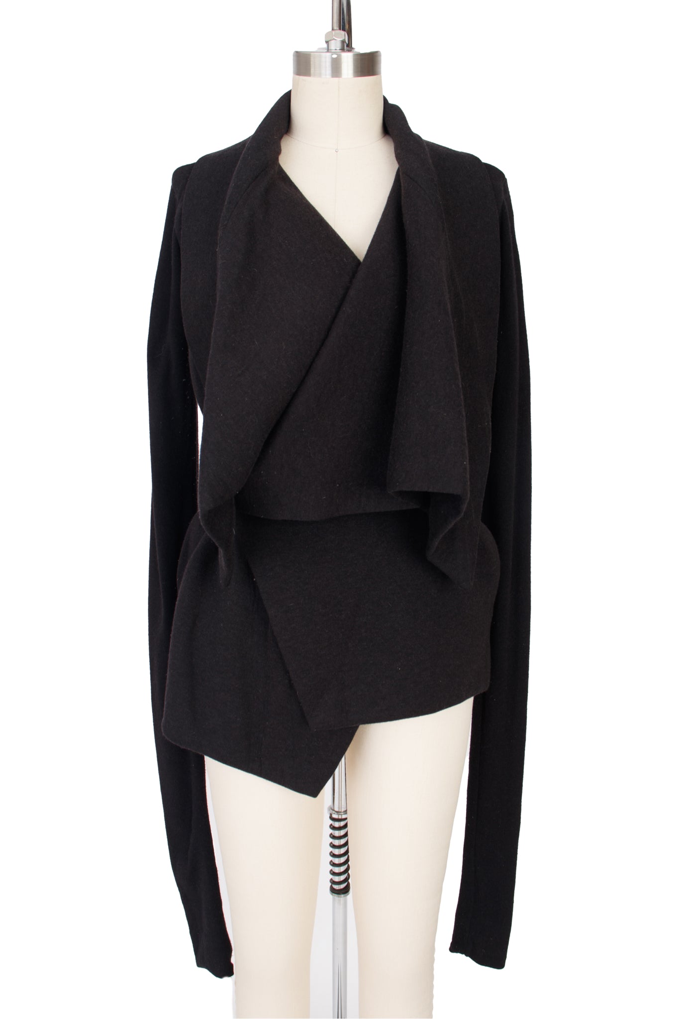 Rick Owens Lilies Draped Collar Jacket