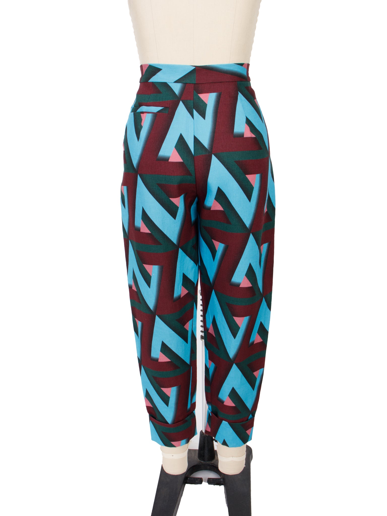 Rachel Comey Westside Linen Geometric Pants