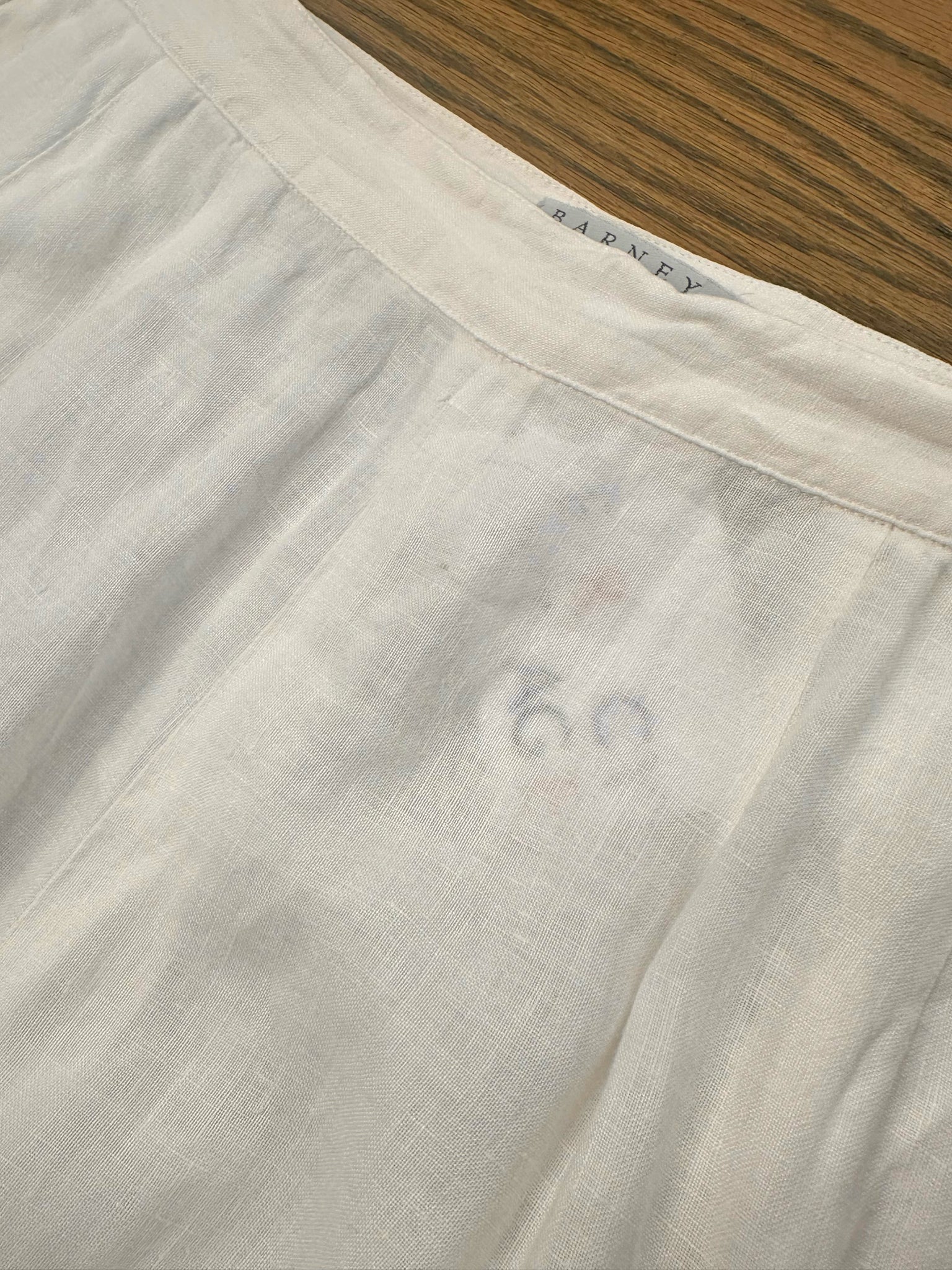 Barney's New York Linen Wide Leg Pants