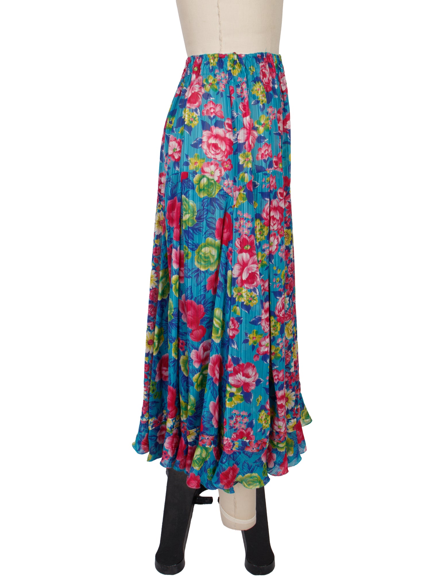 Diane Freis Floral Stripe Jacquard Skirt Set