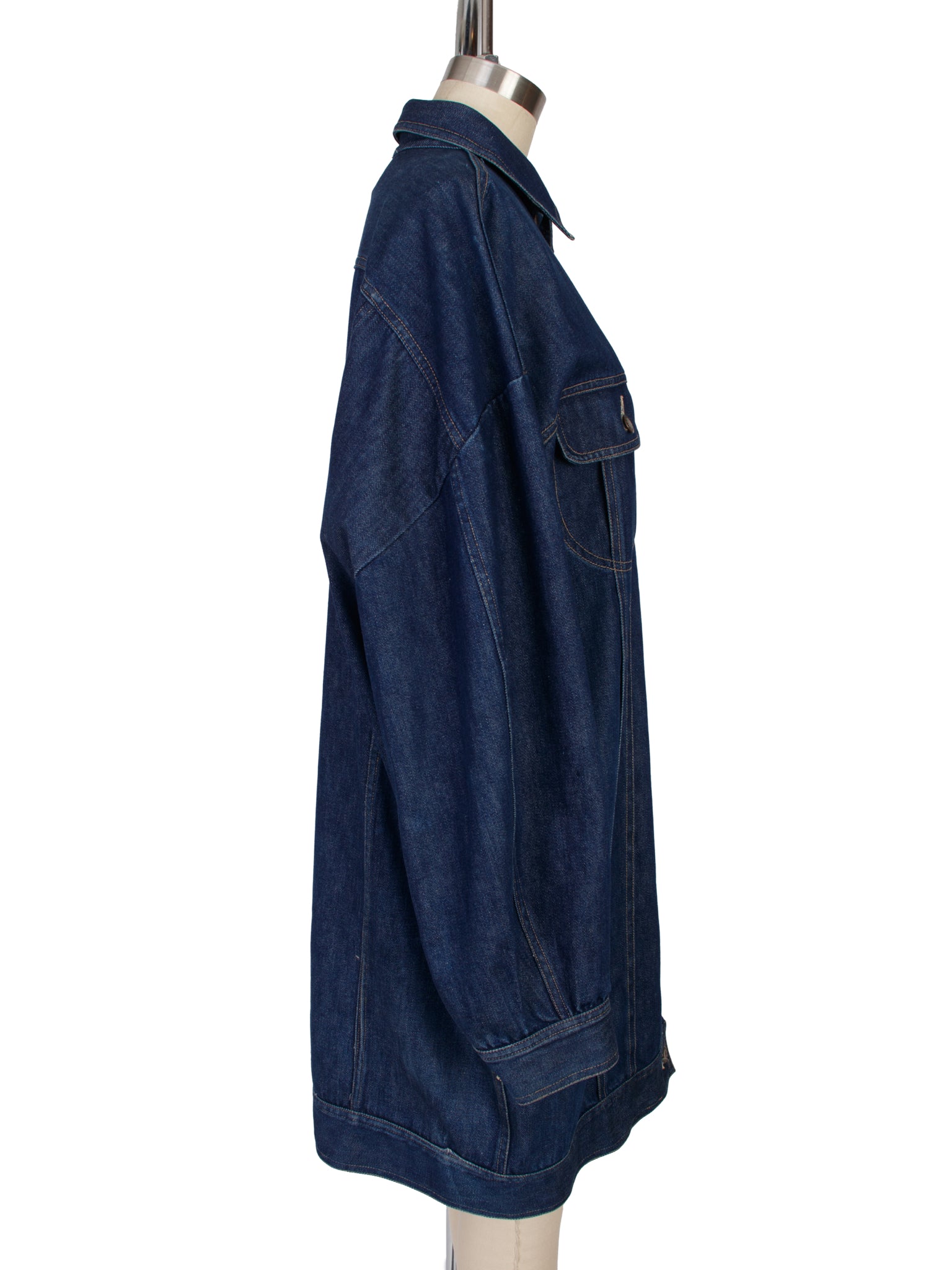 1980s Norma Kamali Denim Oversize Coat