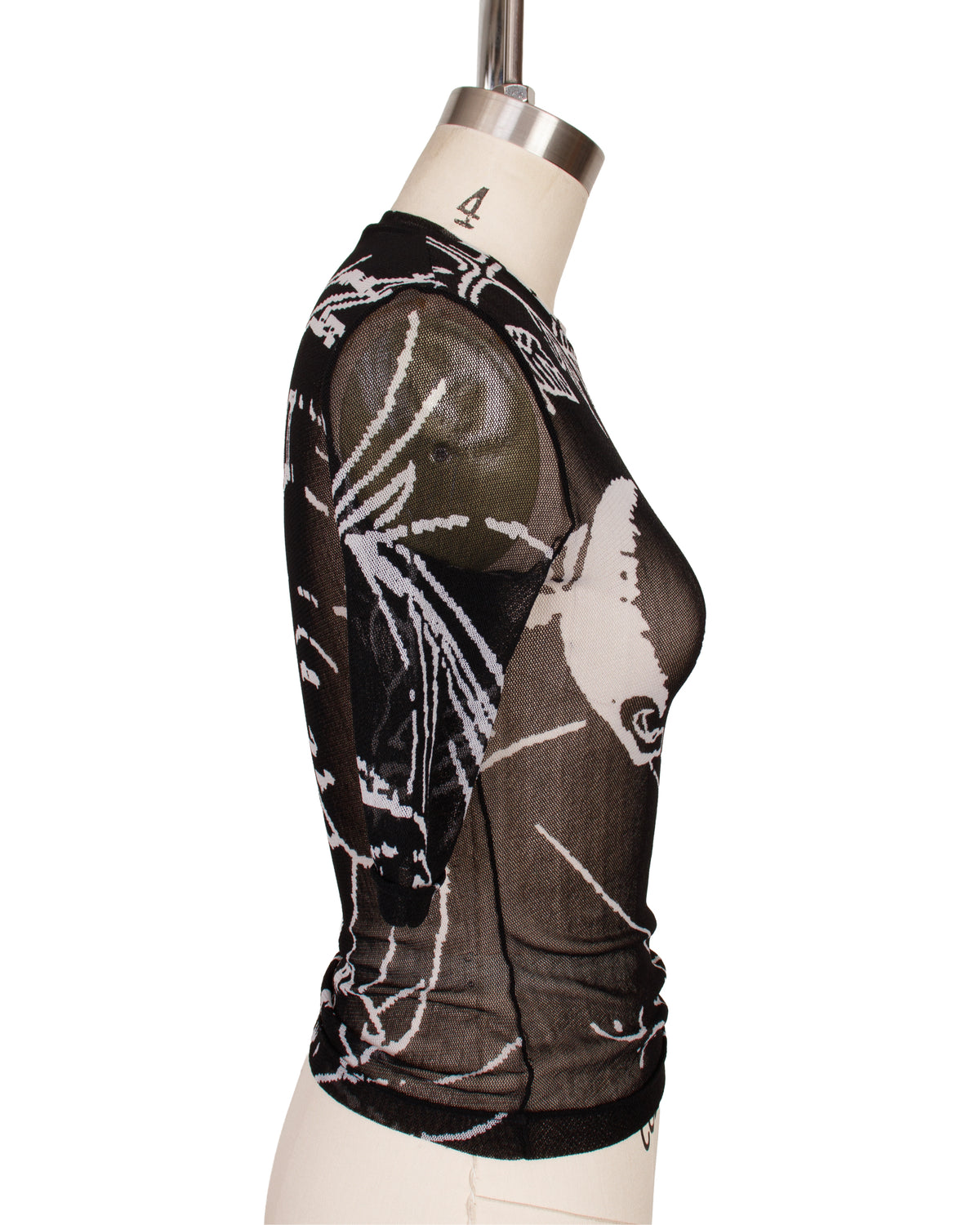 Vivienne Tam Mesh Kissing Couple Print Top